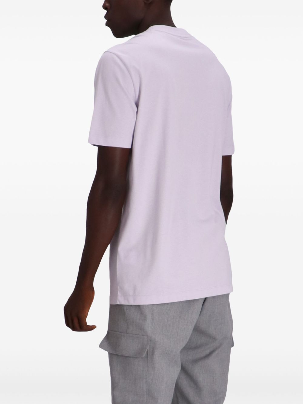 HUGO Logo Graphic Print Cotton T-Shirt Light/Pastel Purple