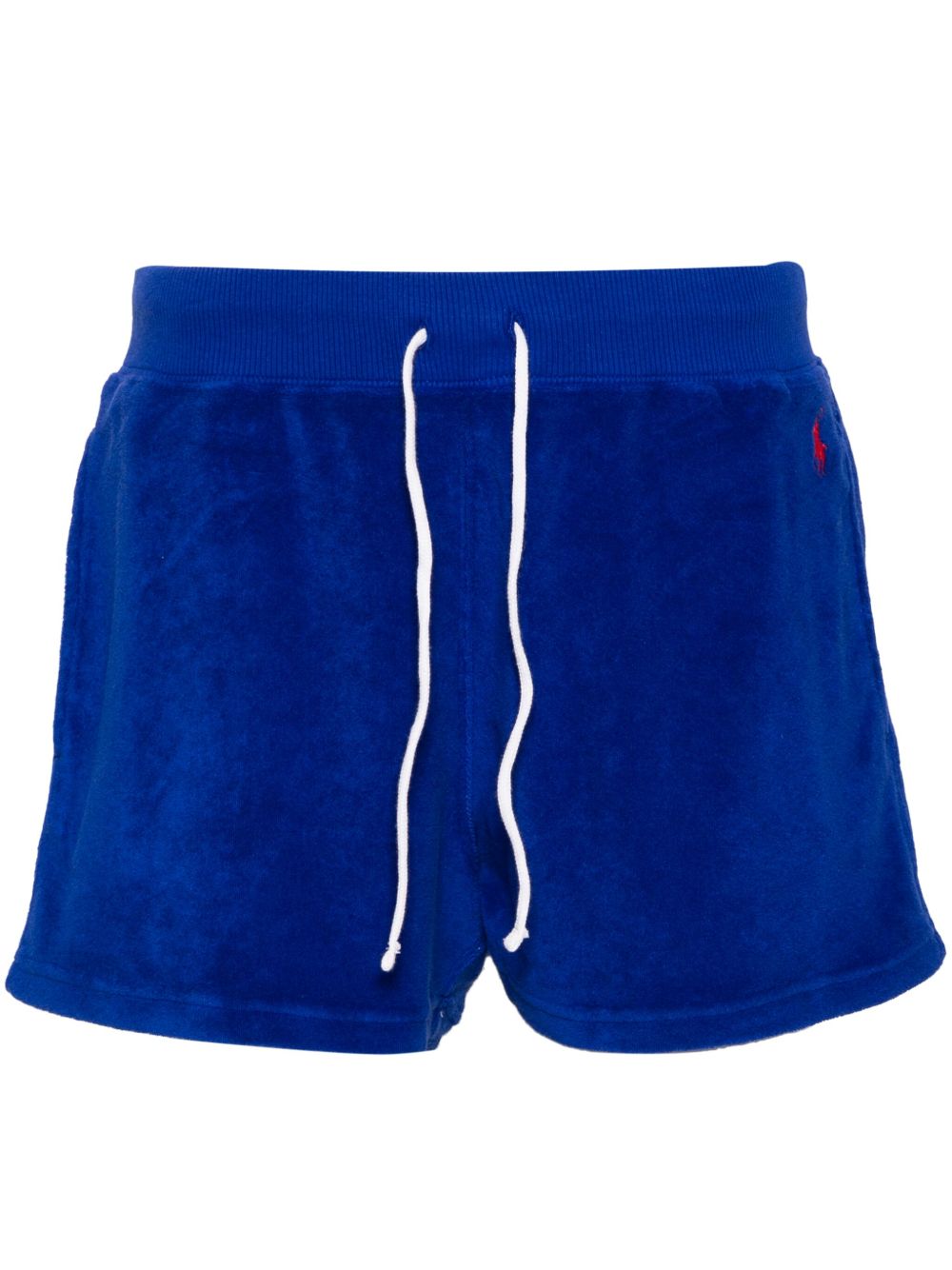 RALPH LAUREN WOMEN Athletic Terry Shorts Blue - MAISONDEFASHION.COM