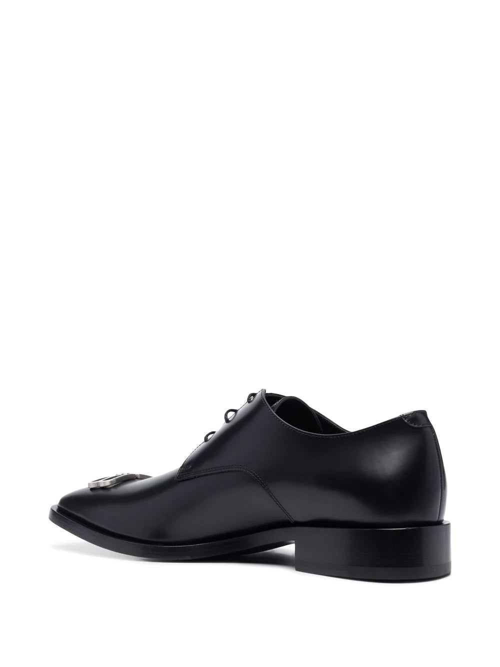 BALENCIAGA BB Icon Derbie Shoes Black MAISONDEFASHION.COM