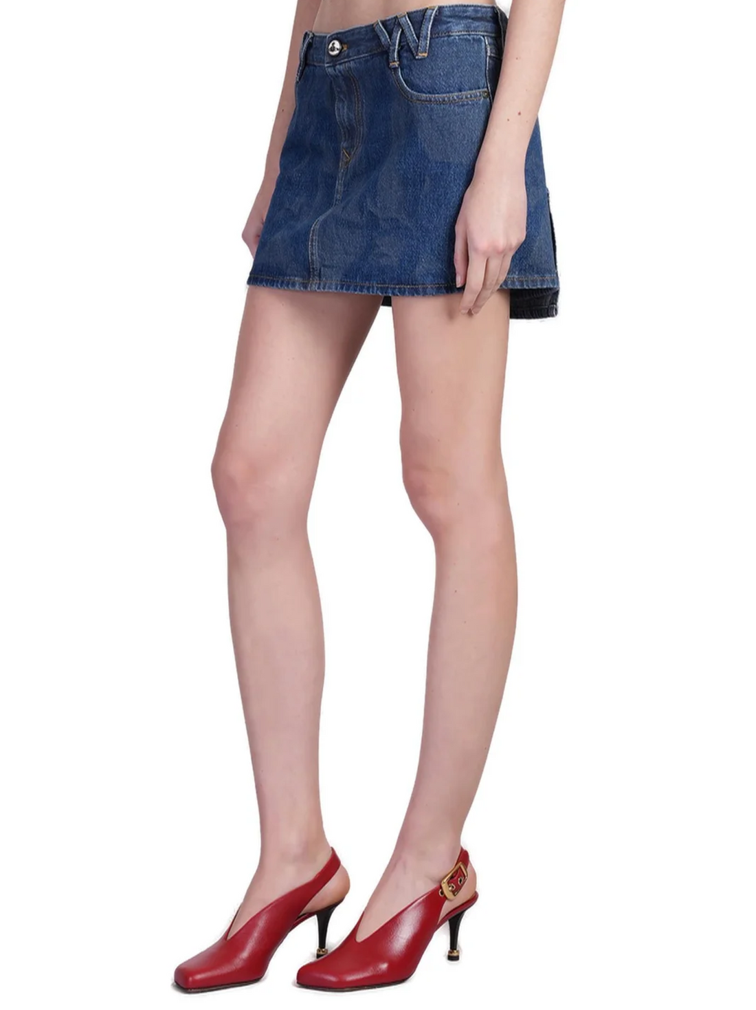 VIVIENNE WESTWOOD WOMEN Denim Mini Skirt Blue