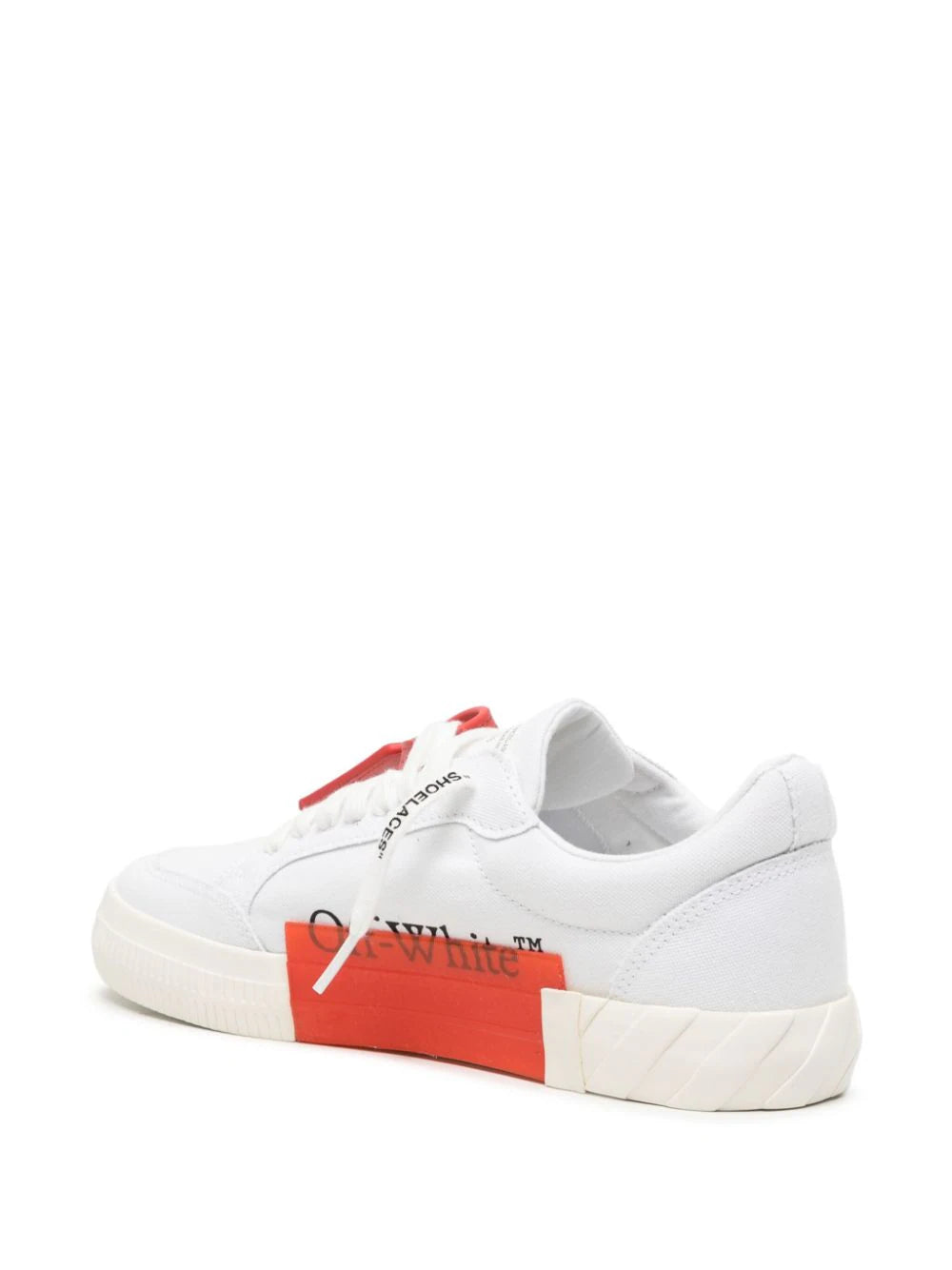 OFF-WHITE MEN Low Vulcanized Canvas Sneakers White/White - MAISONDEFASHION.COM