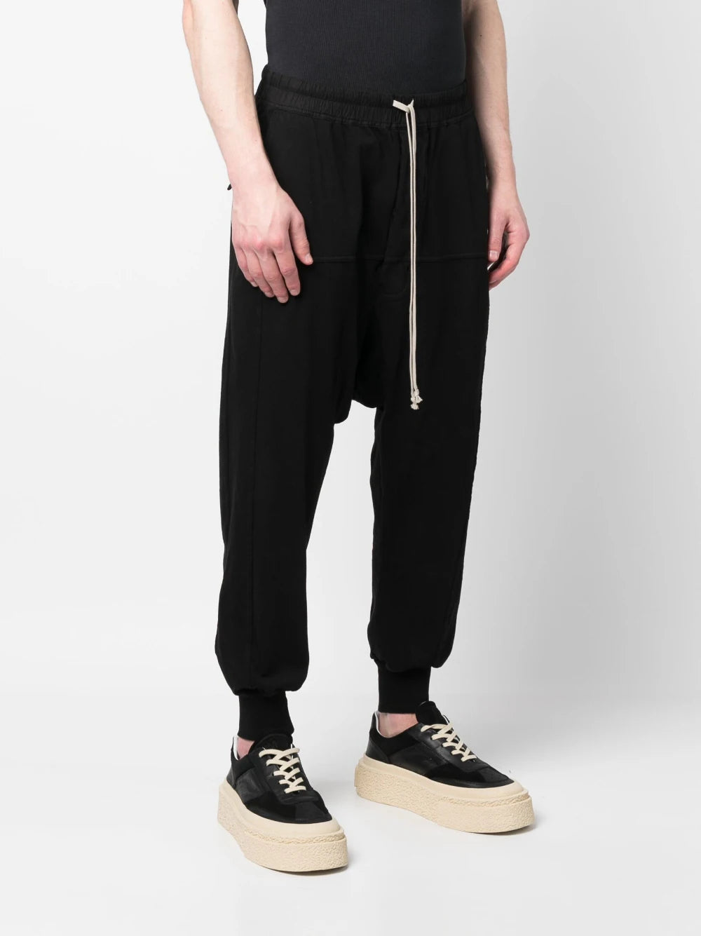 RICK OWENS DRKSHDW Prisoner Knit Pants Black - MAISONDEFASHION.COM