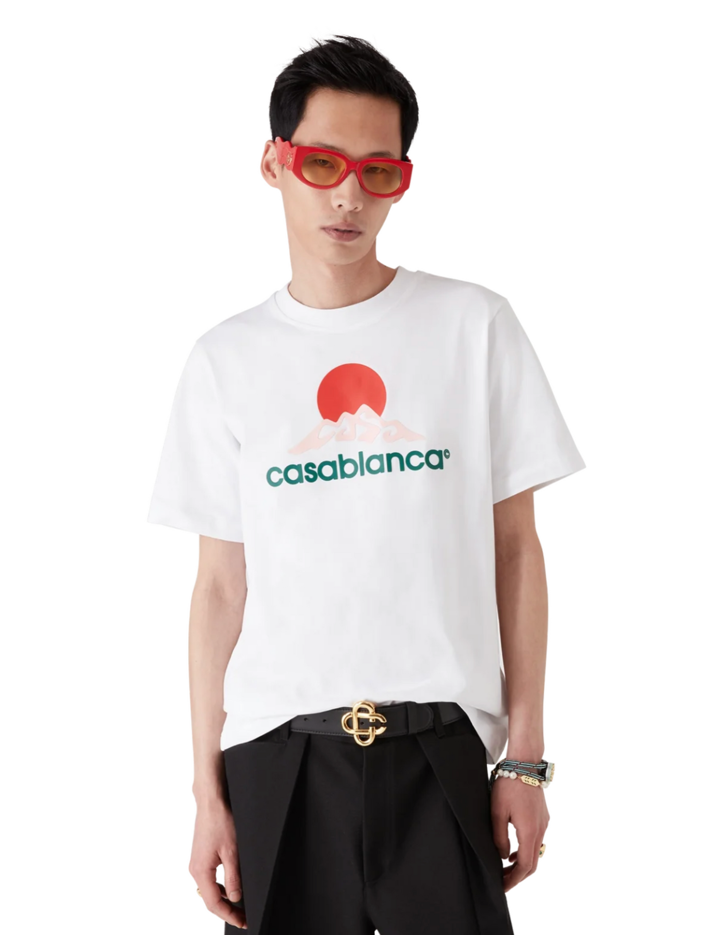 CASABLANCA Casablanca Montagne Printed T-shirt White
