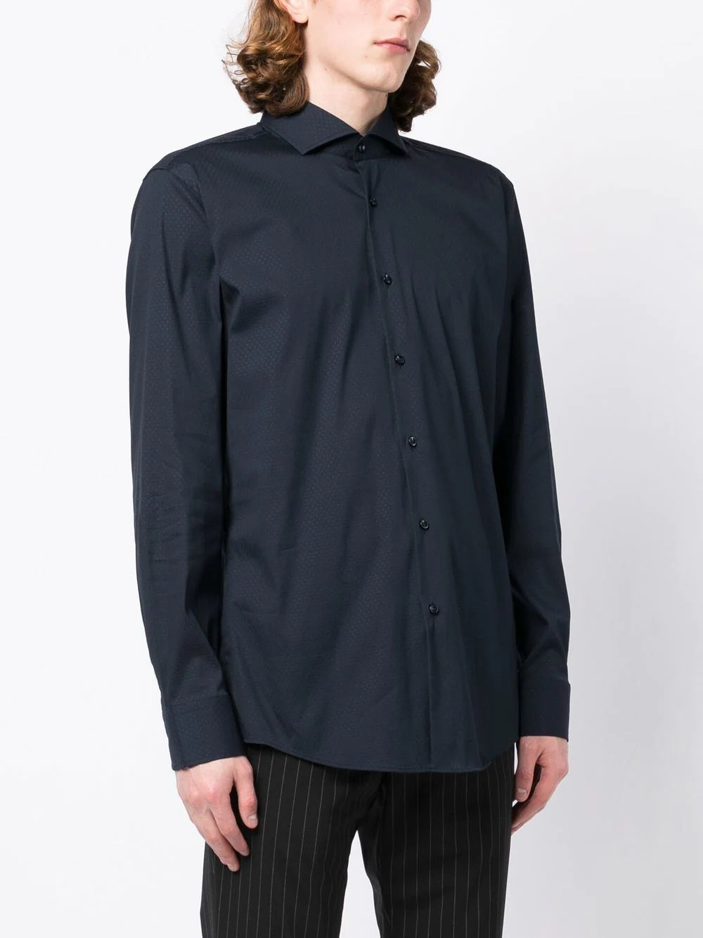 BOSS H-HANK-Spread-C1-222 Shirt Dark Blue - MAISONDEFASHION.COM