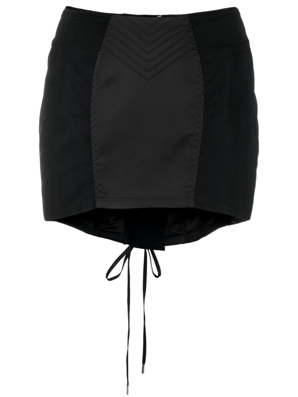 JEAN PAUL GAULTIER WOMEN Lace Up Mini Skirt Black - MAISONDEFASHION.COM