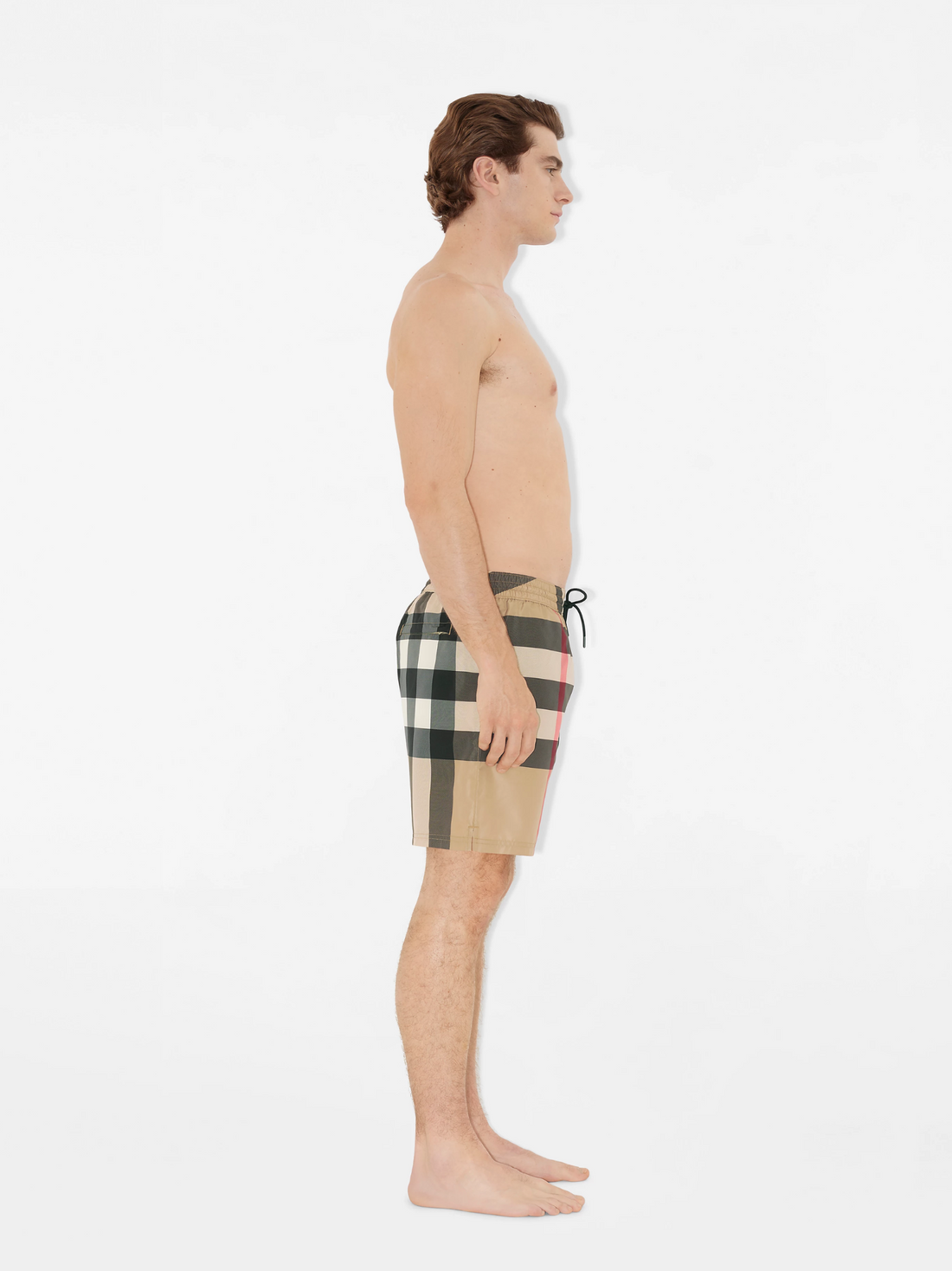 BURBERRY Check Swim Shorts Archive Beige - MAISONDEFASHION.COM