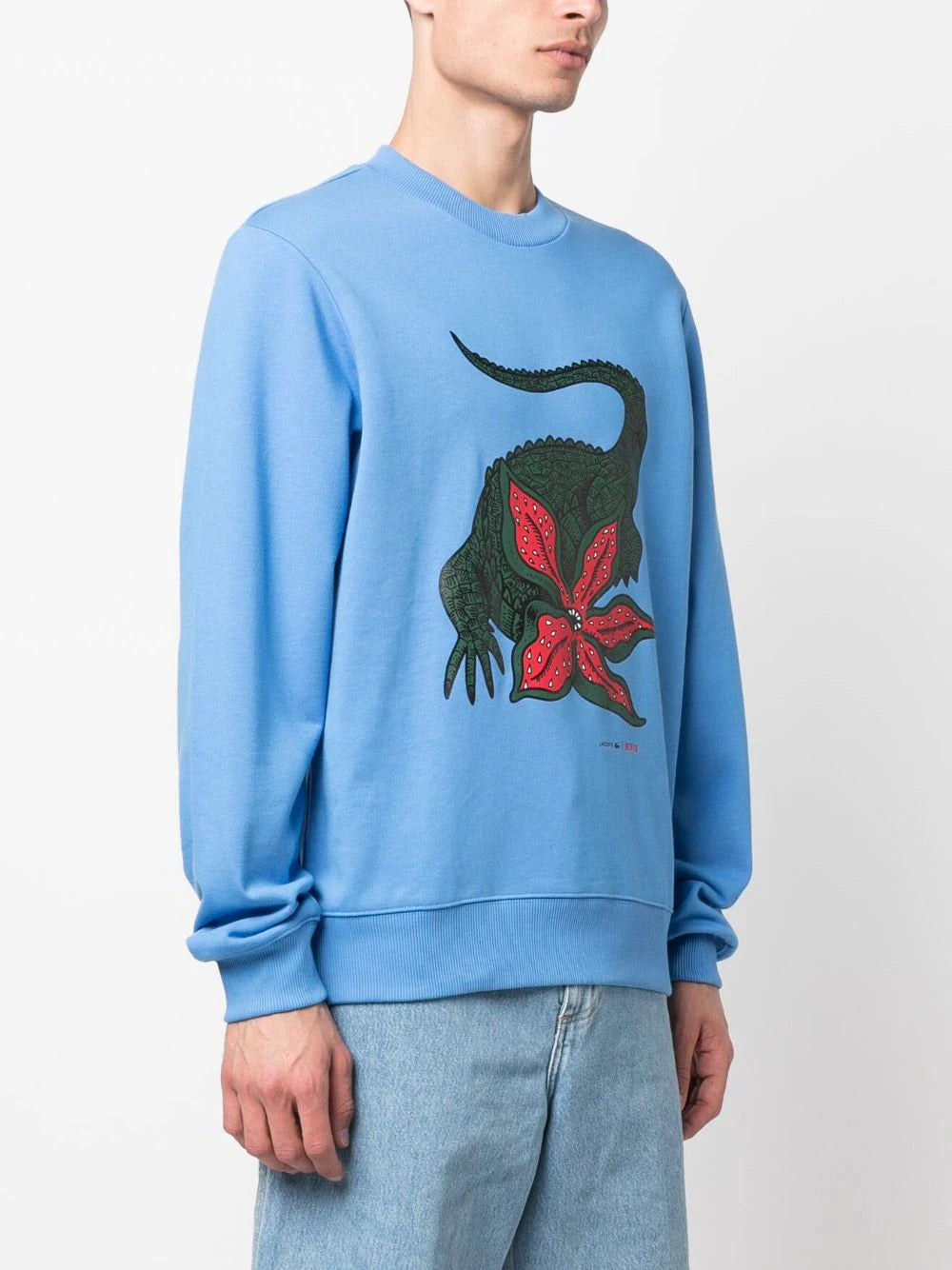 LACOSTE Logo Sweatshirt Ethereal - MAISONDEFASHION.COM