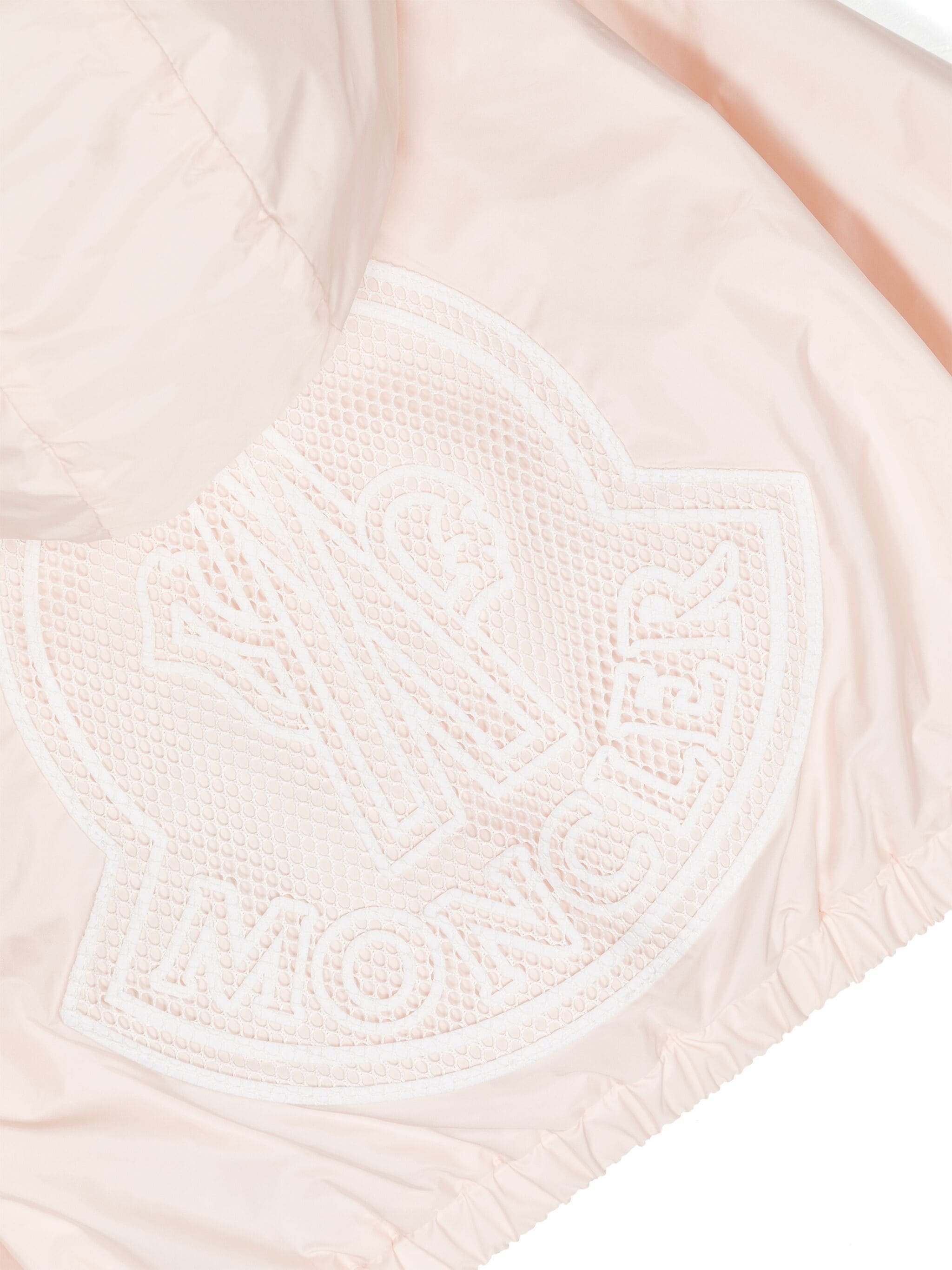 キッズアウター MONCLER KIDS Girls Prague Hooded Rain Jacket Light Pink MONCLER KIDS Girls Prague Hooded Rain Jacket Light Pink