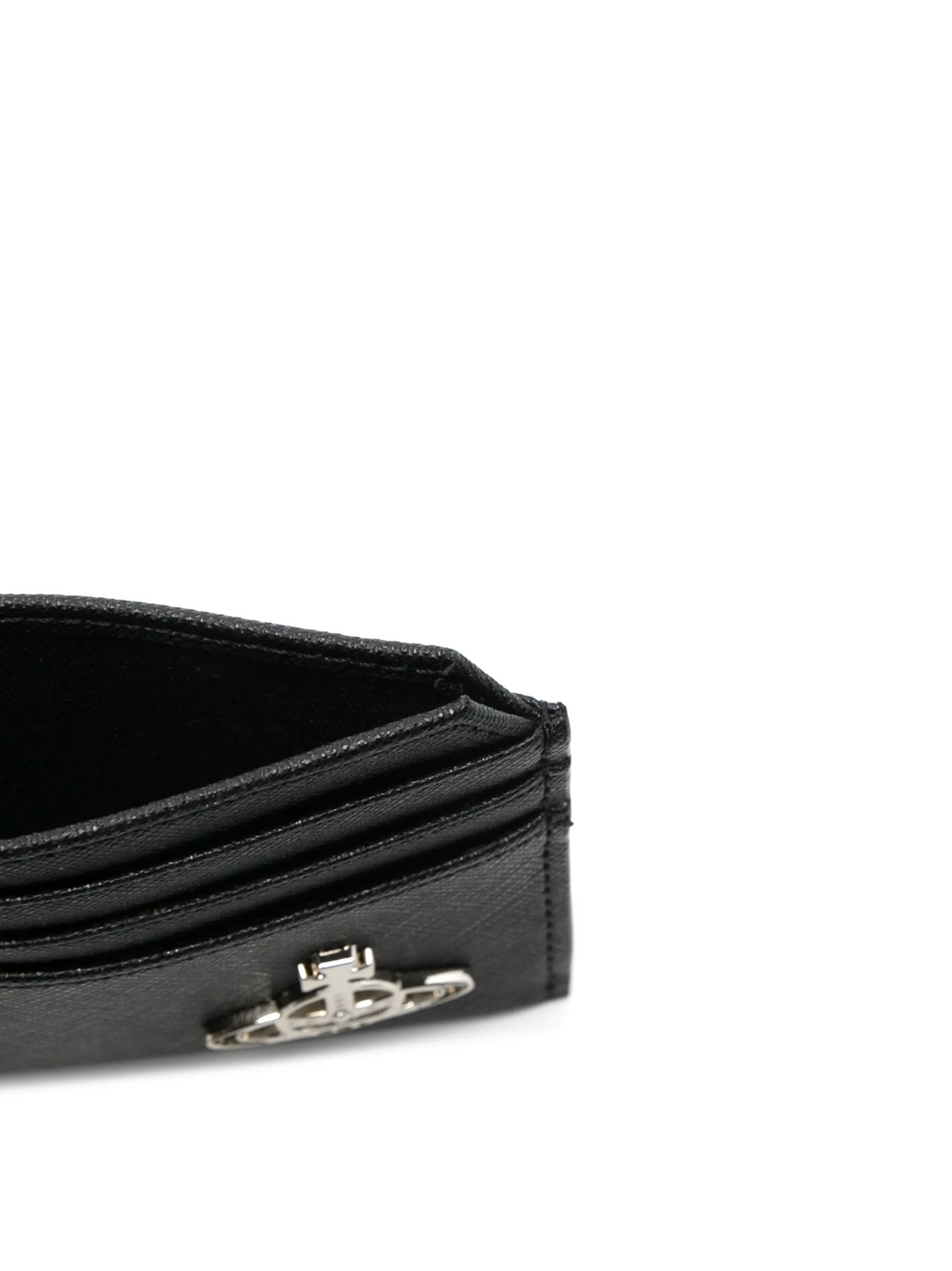 VIVIENNE WESTWOOD Orb Plaque Card Holder Black - MAISONDEFASHION.COM