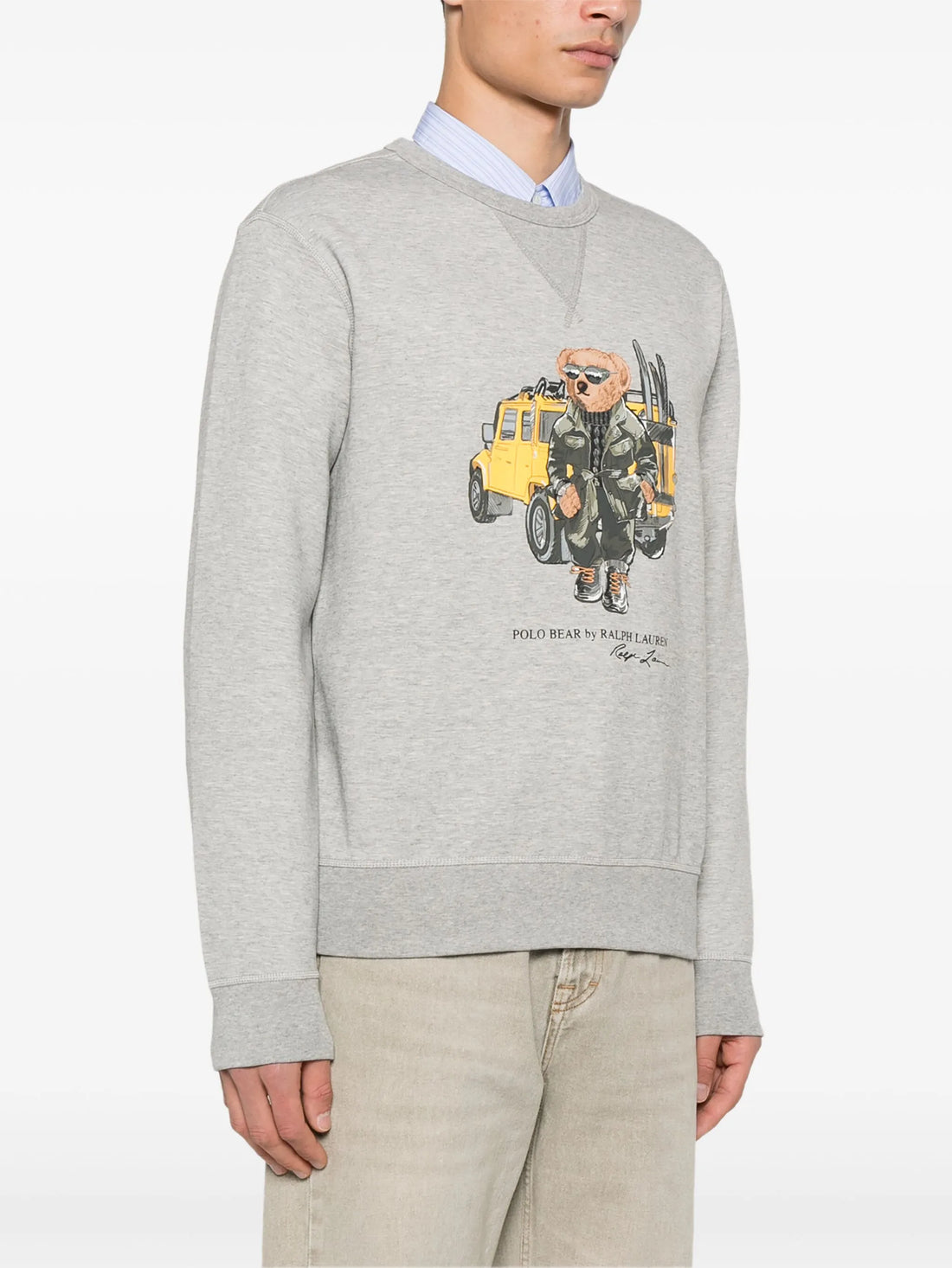 RALPH LAUREN Polo Bear Motif Sweatshirt Grey