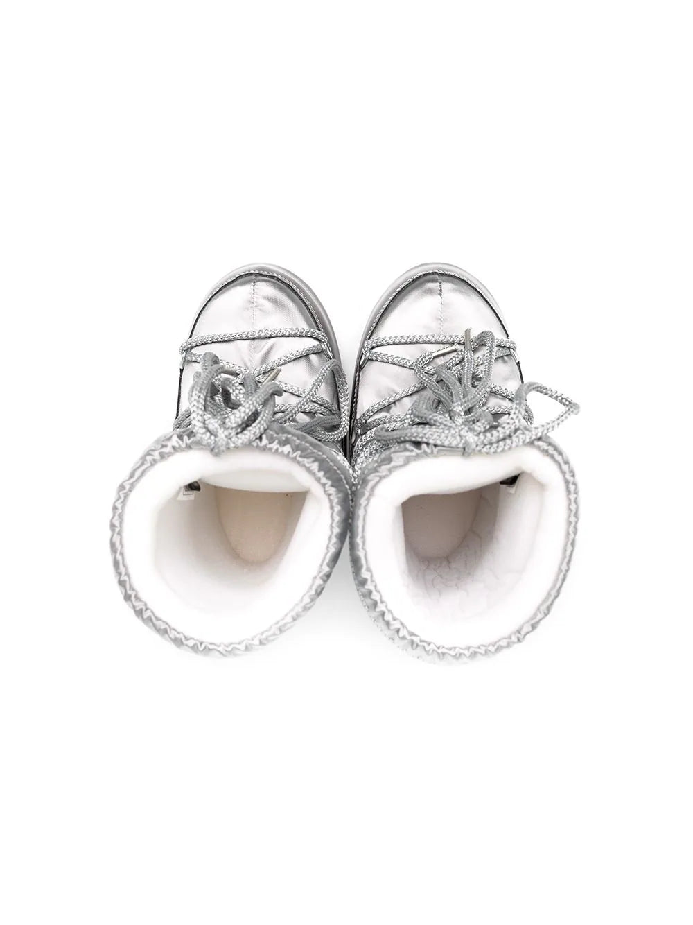MOON BOOT KIDS Icon Glance Boots Silver - MAISONDEFASHION.COM