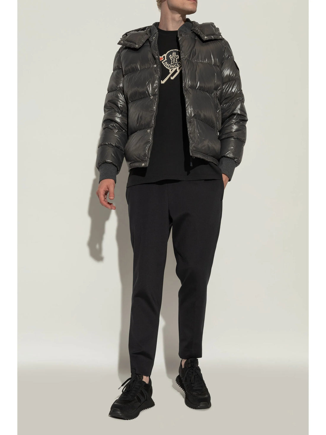 MONCLER Pacey Low Top Sneakers Black - MAISONDEFASHION.COM
