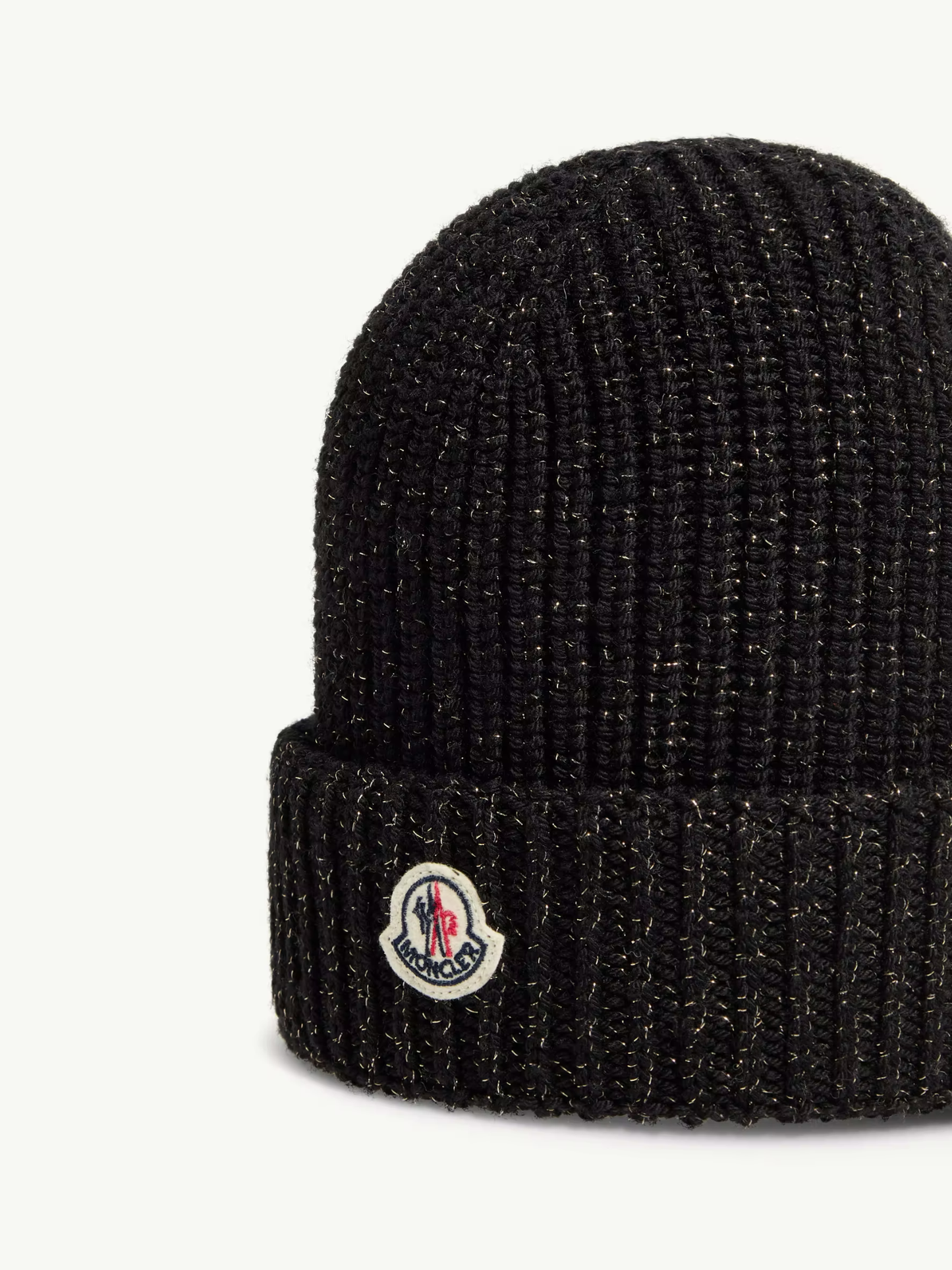 MONCLER KIDS Girls Metallic Wool Beanie Black – MAISONDEFASHION.COM