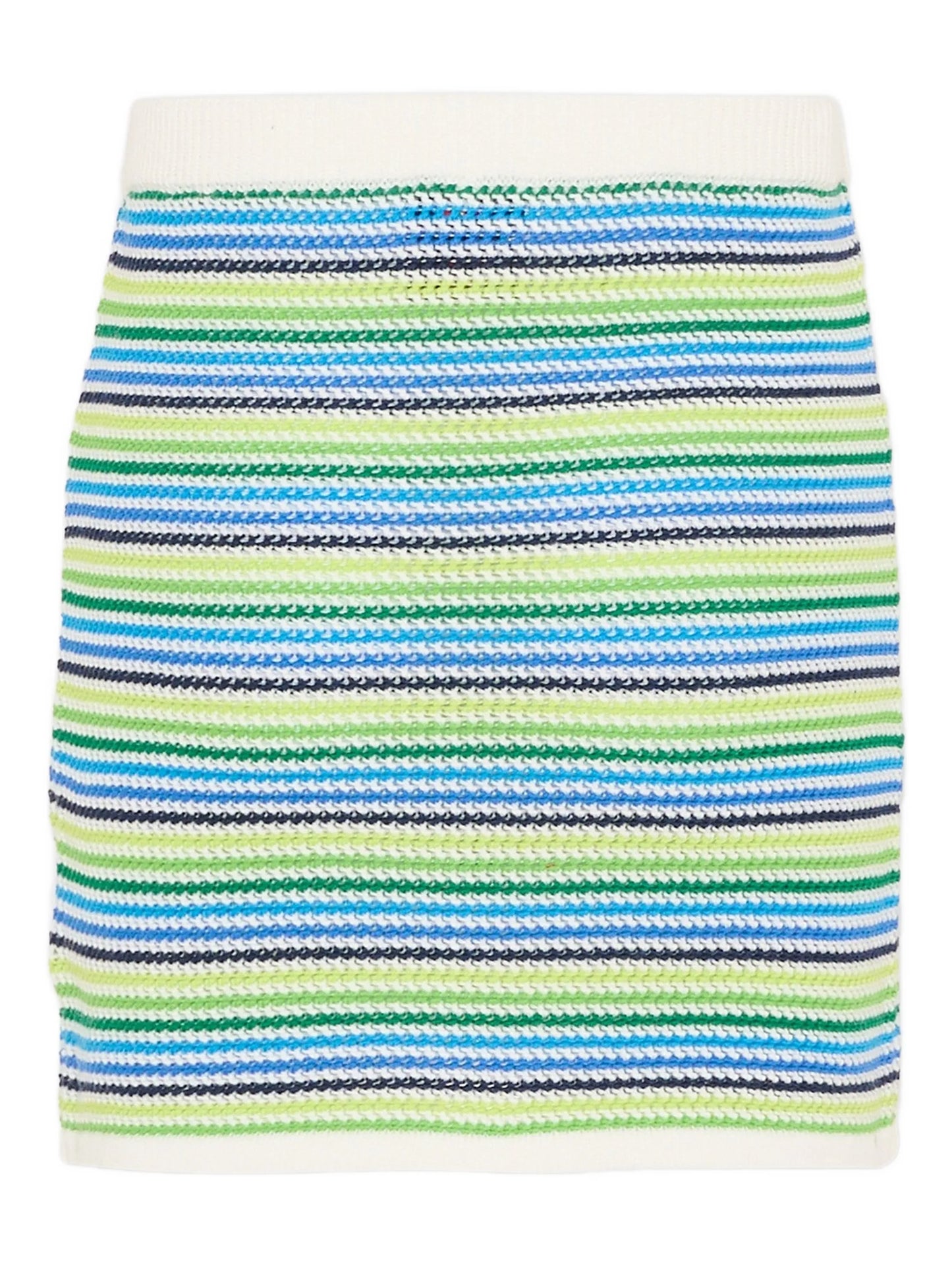 CASABLANCA KIDS Girls Striped Skirt White/Multicolour - MAISONDEFASHION.COM
