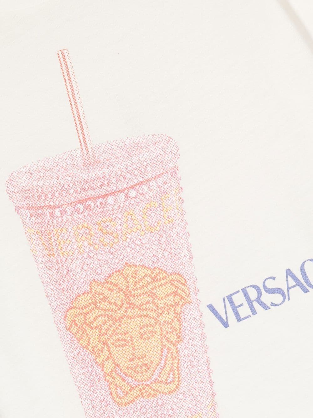 VERSACE BABY Medusa Cup T-shirt White/Multicolour - MAISONDEFASHION.COM