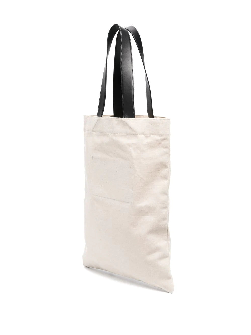 JIL SANDER Logo-print Linen Tote Bag Natural - MAISONDEFASHION.COM