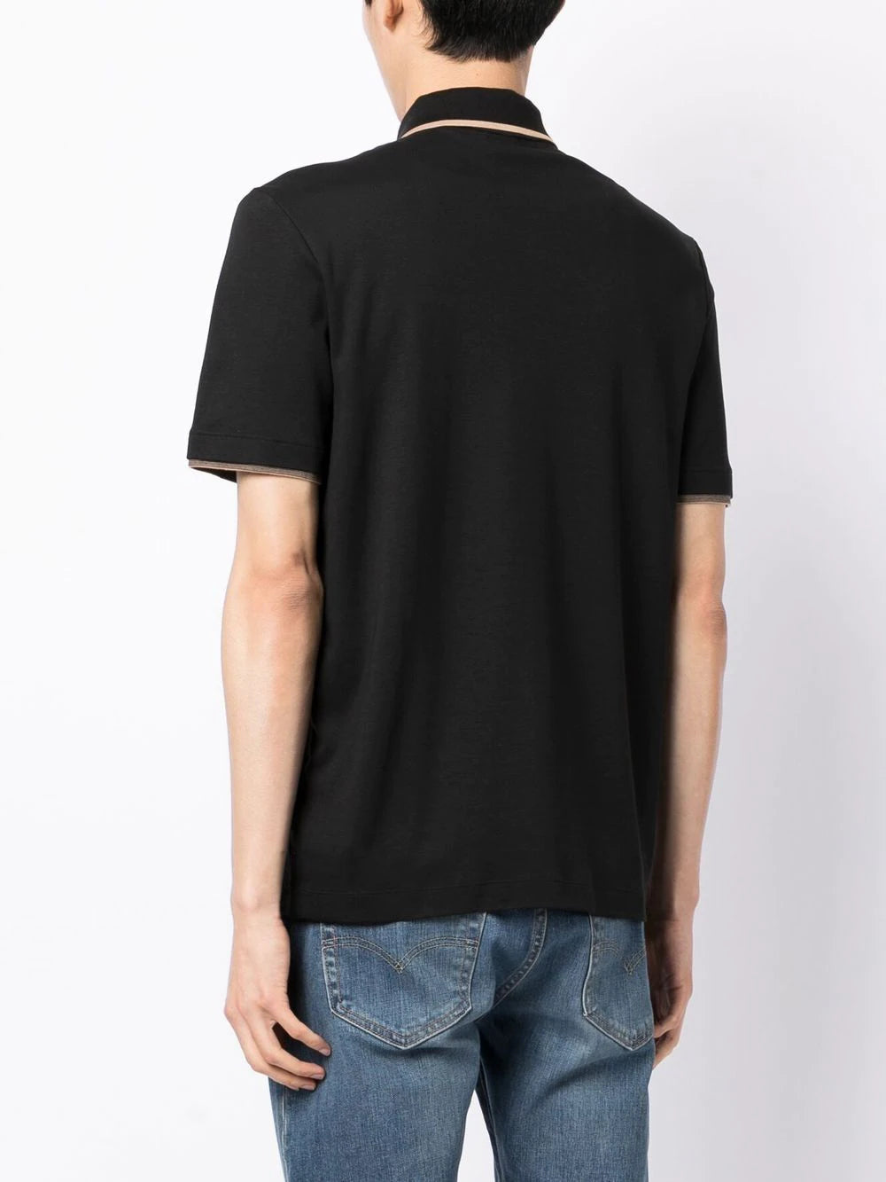 BOSS Parlay Polo Shirt Black - MAISONDEFASHION.COM