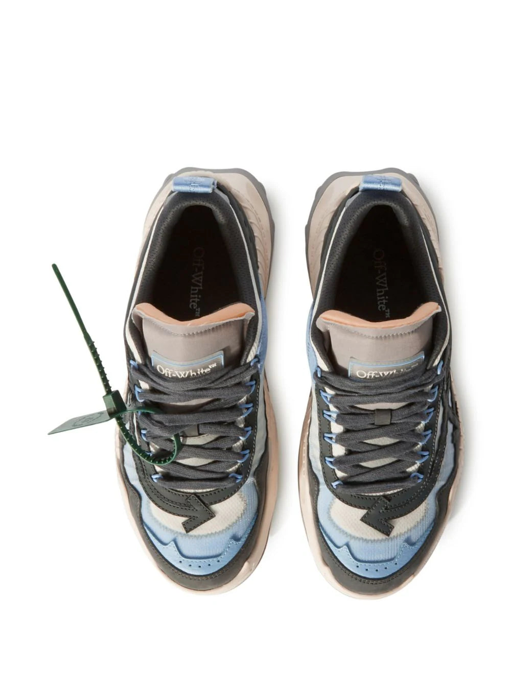 OFF-WHITE MEN ODSY-1000 Low Top Sneakers White/Dark Grey - MAISONDEFASHION.COM