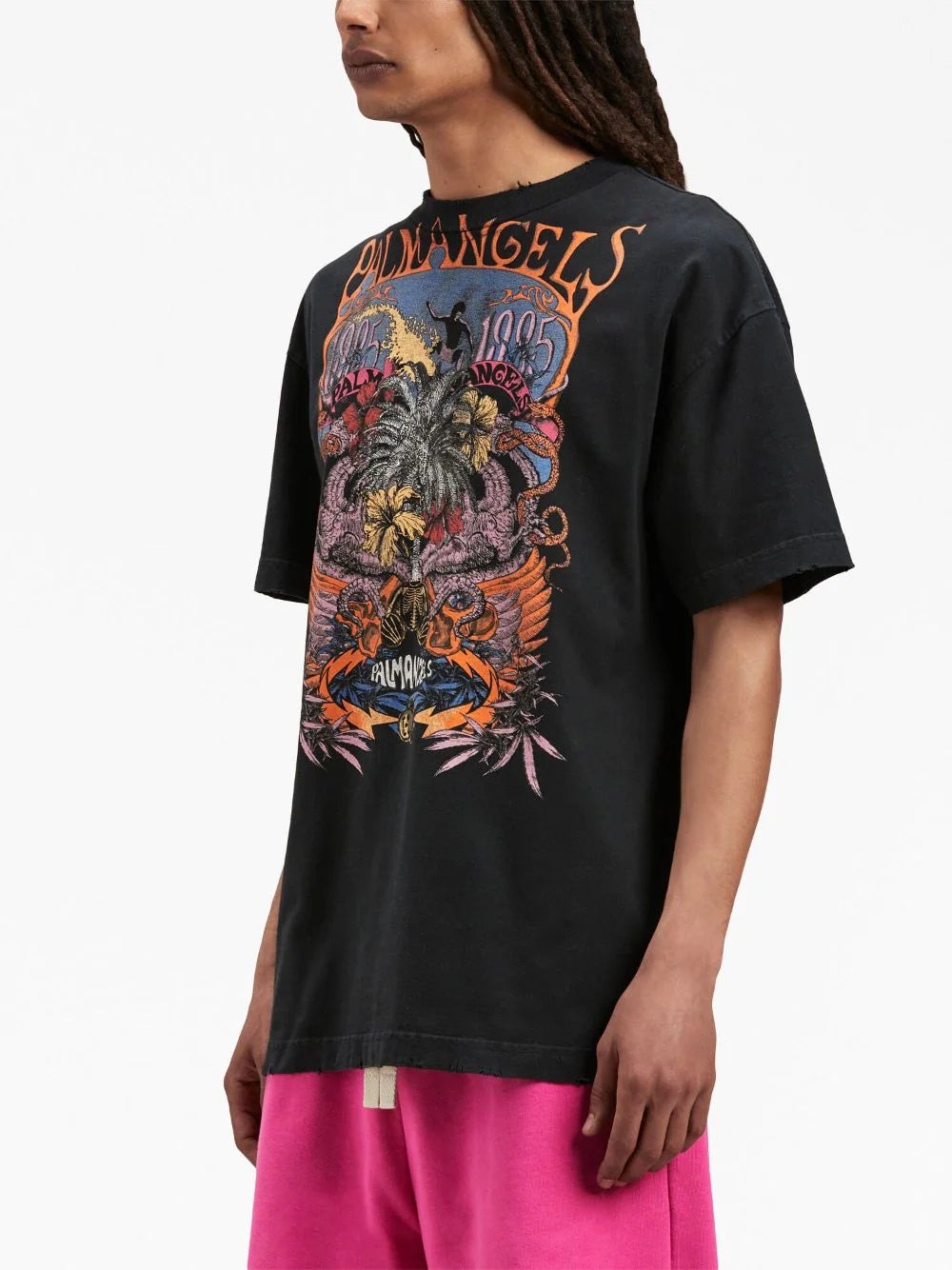【関税無・国内発】 Palm Angels / Concert Print T-Shirt Buy Palm Angels Palm Concert Print T-Shirt 'Black/Multicolor