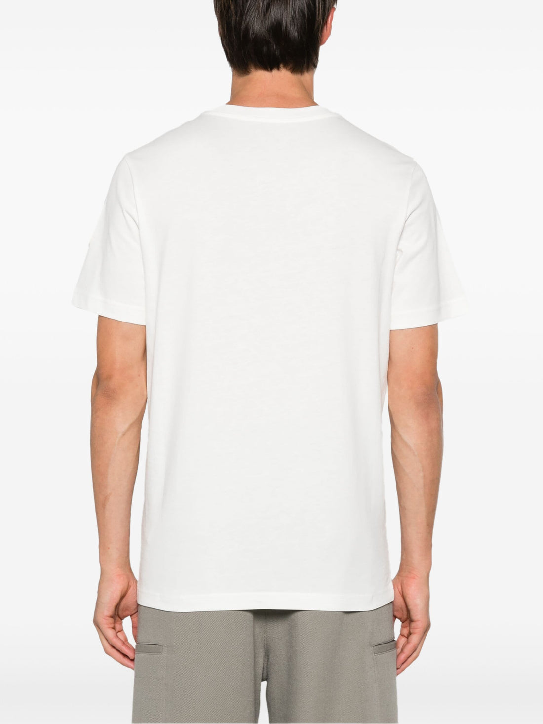 MONCLER Logo Print Cotton T-Shirt White