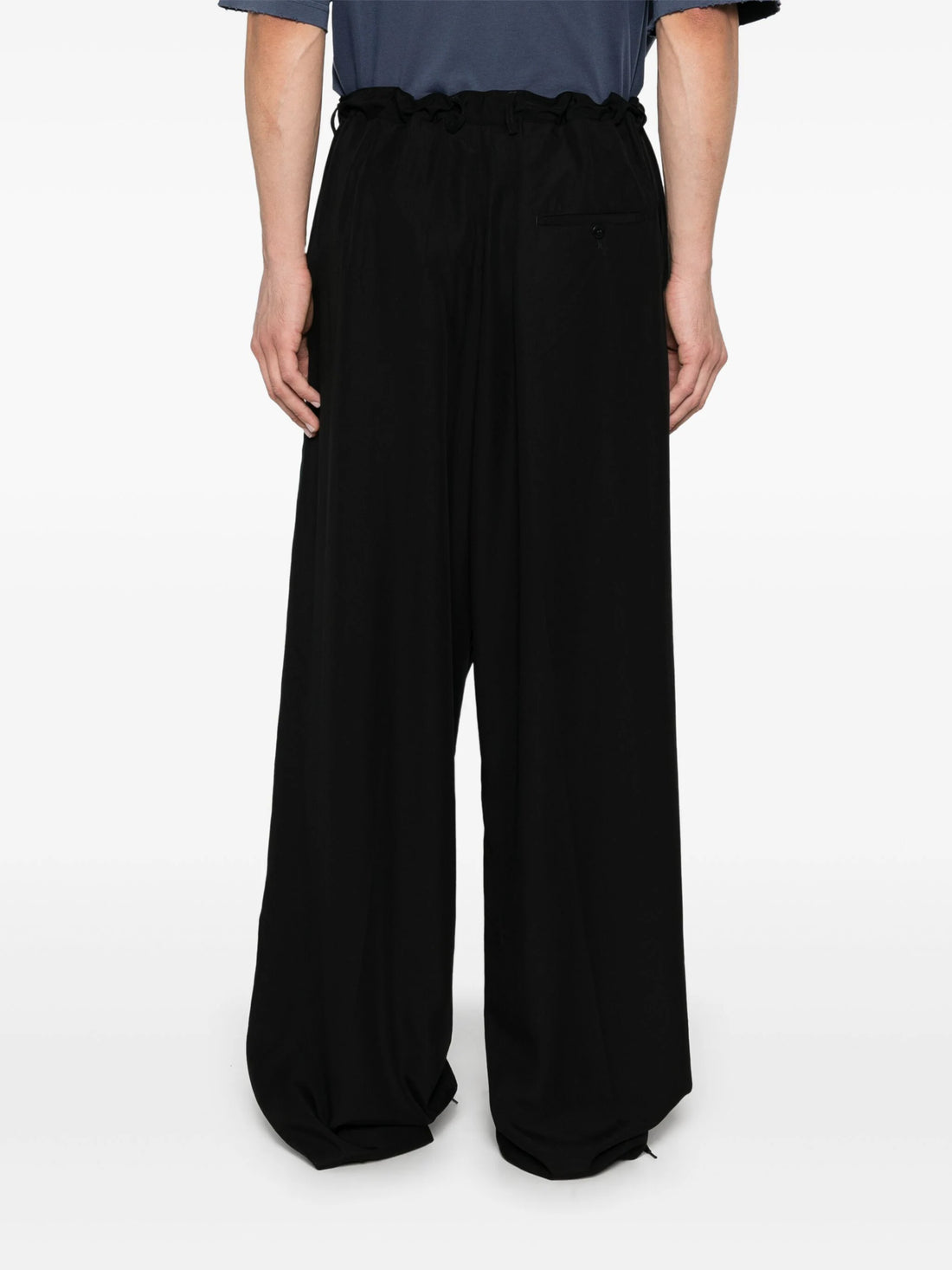 BALENCIAGA Lyocell Fluid Trousers Black