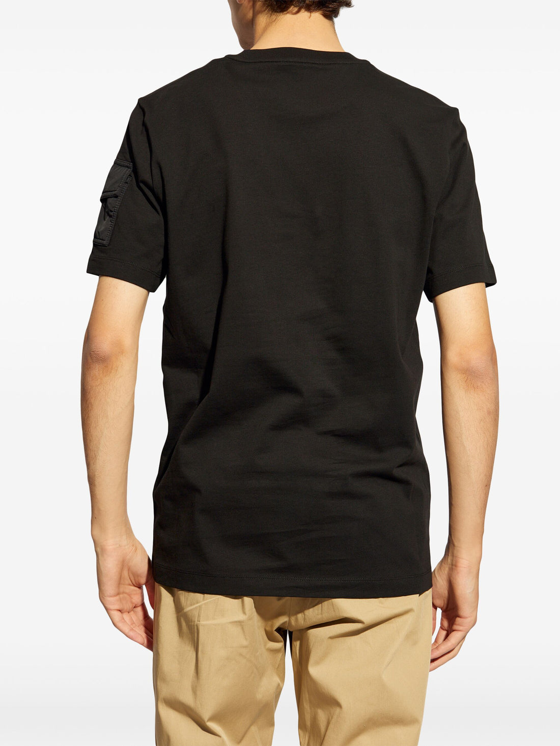 MONCLER Flap Pocket Logo T-Shirt Black