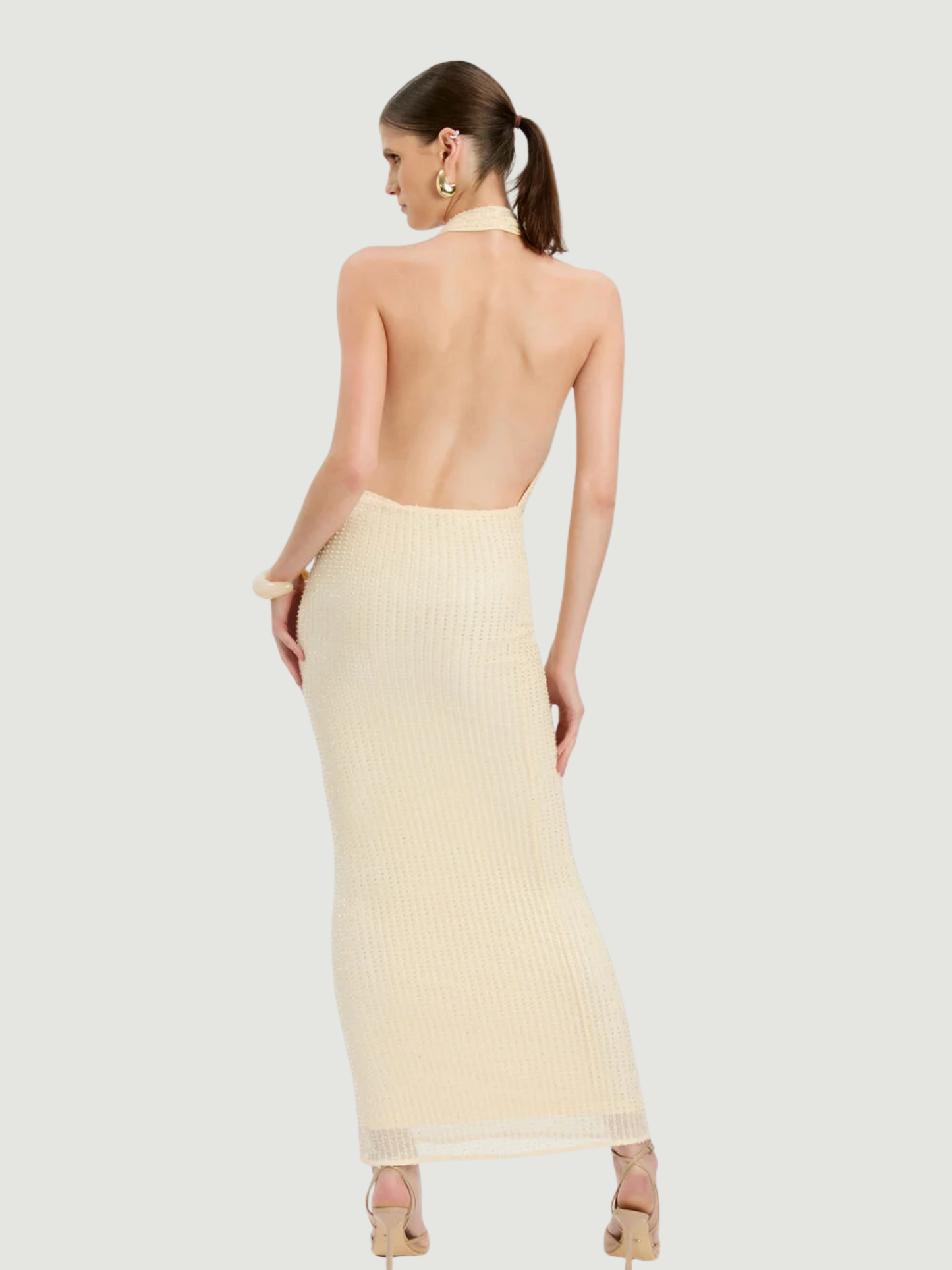 BARDOT WOMEN Nola Sequin Cowl Maxi Dress Buttercup MAISONDEFASHION.COM BARDOT WOMEN Nola Sequin Cowl Maxi Dress Buttercup MAISONDEFASHION.COM