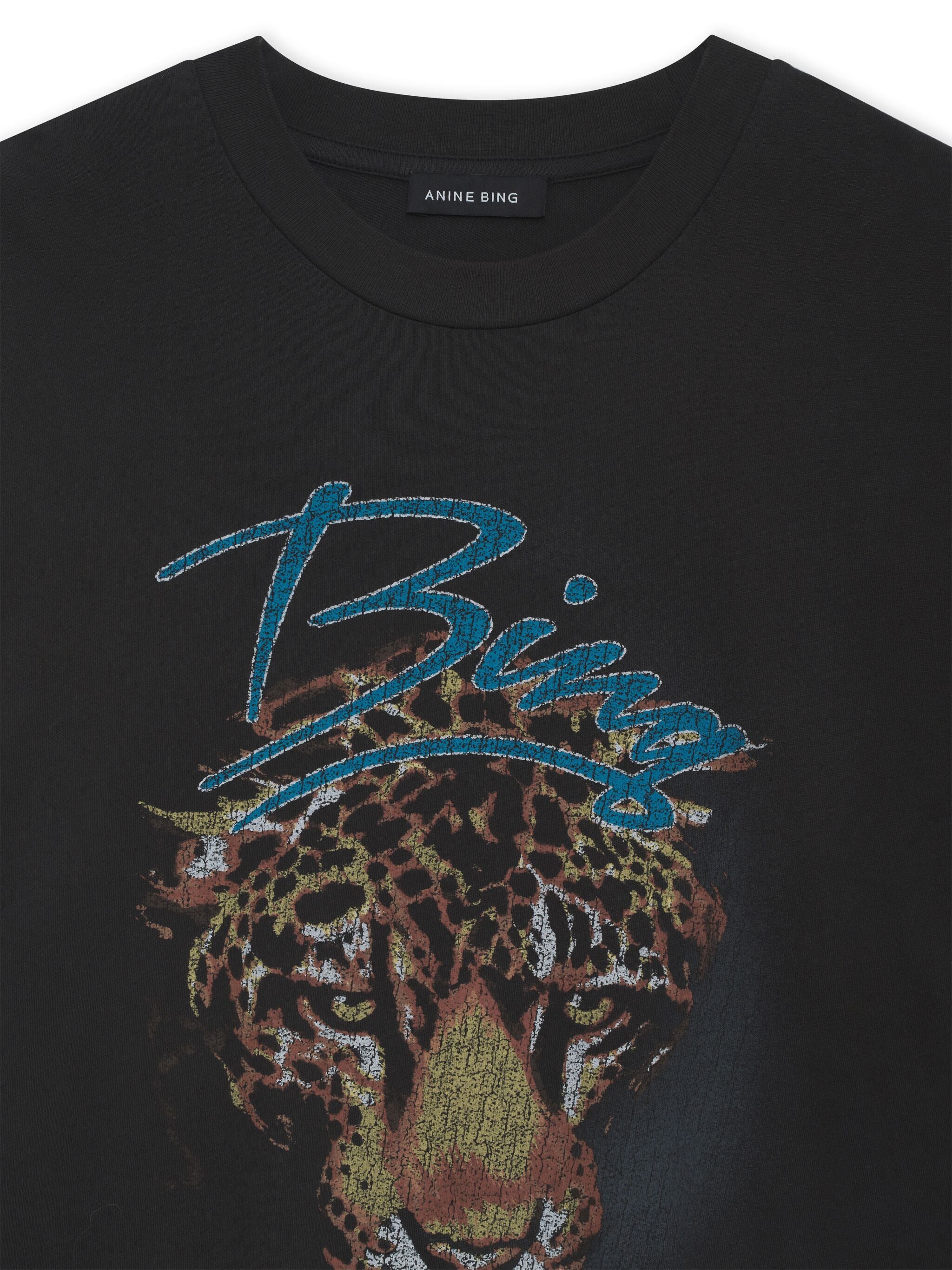 ANINE BING WOMEN Walker Leopard Graphic-Print T-Shirt Vintage