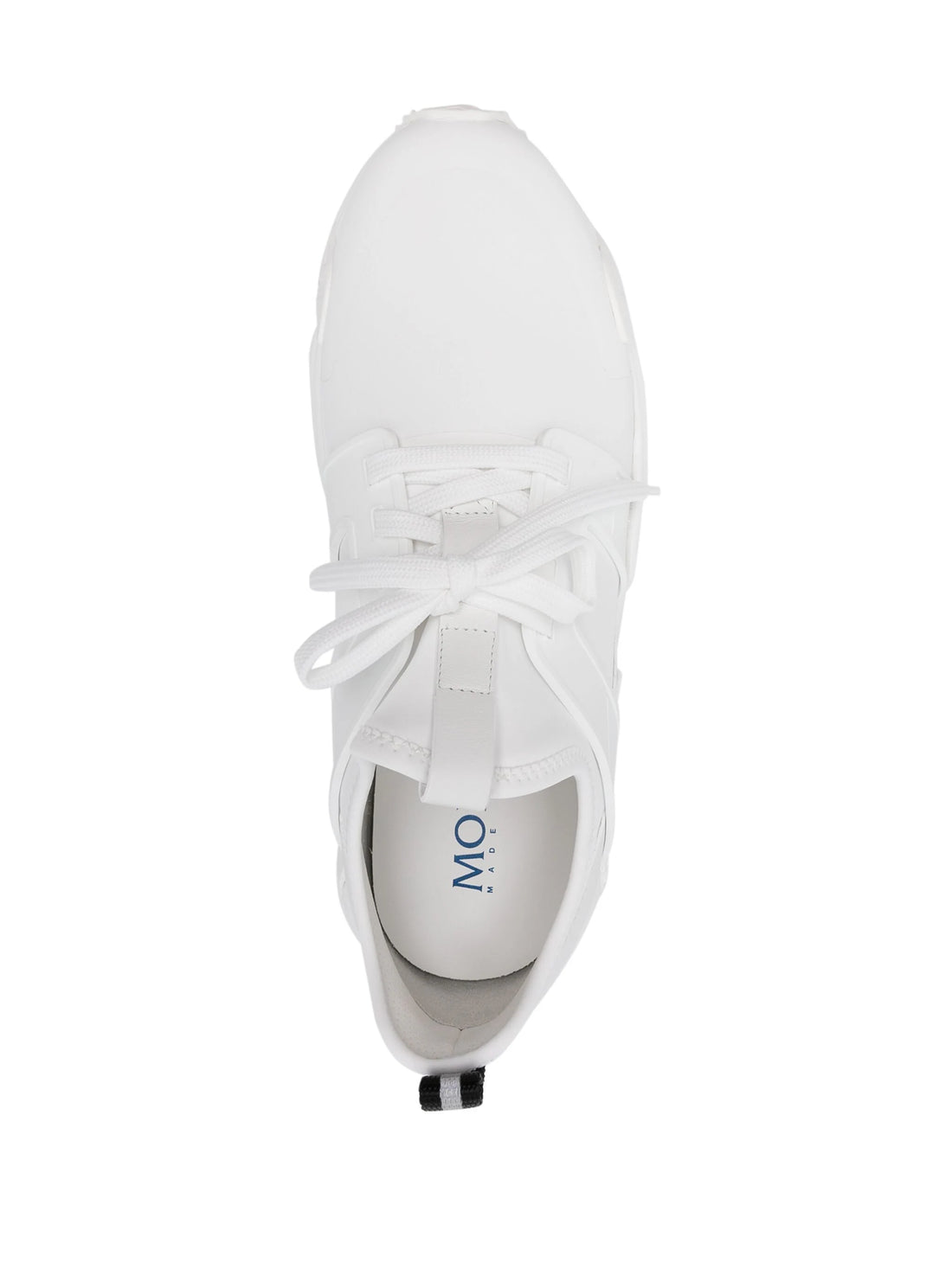 MONCLER Lunarove Leather Low-Top Sneakers White