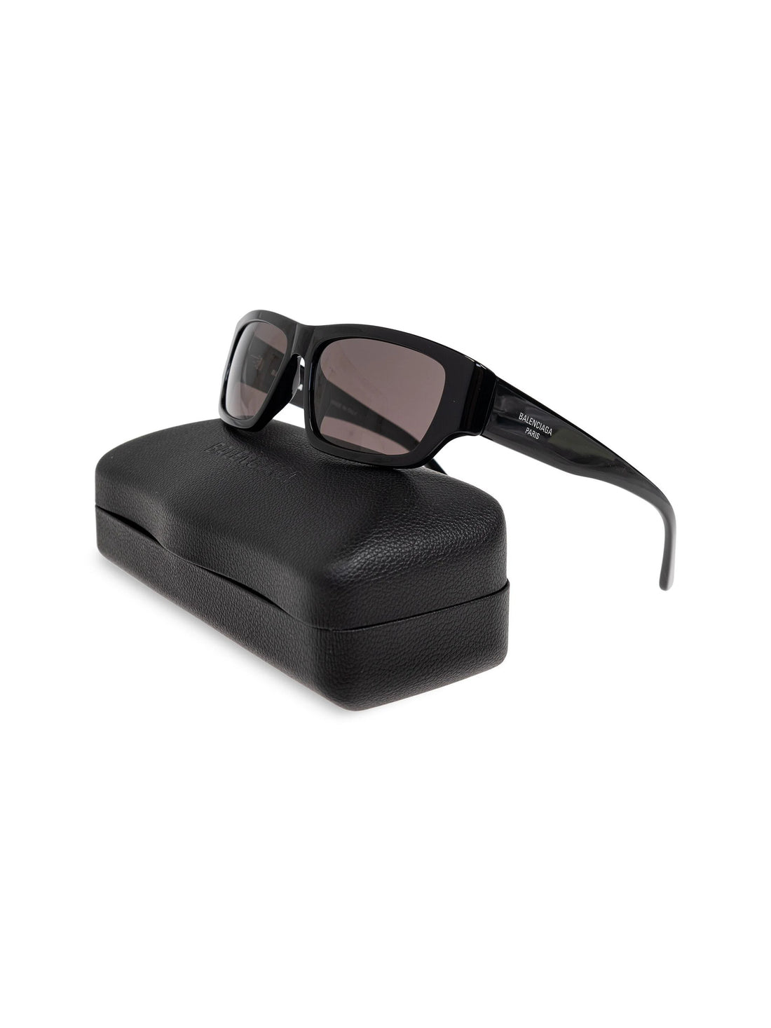 BALENCIAGA UNISEX Printed Rectangle-Frame Sunglasses Black