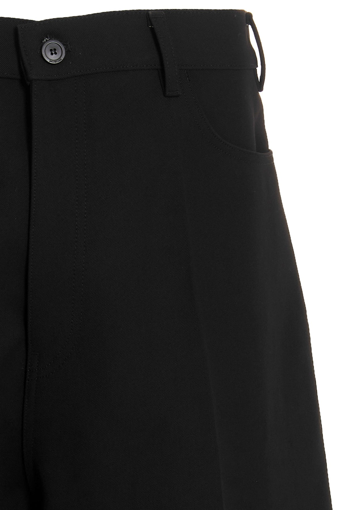 BALENCIAGA Baggy Trousers Black - MAISONDEFASHION.COM