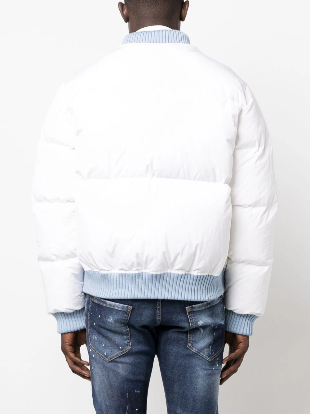DSQUARED2 Mother Fluff Puff Slim Fit Bomber Sports Jacket