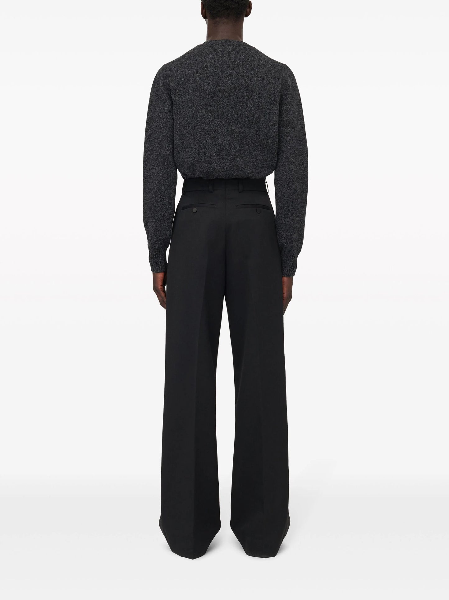 スウェット・トレーナー ALEXANDER MCQUEEN Crystal Seal Logo Jumper in Charcoal/cryst ALEXANDER MCQUEEN Crystal Seal Logo Jumper in Charcoal