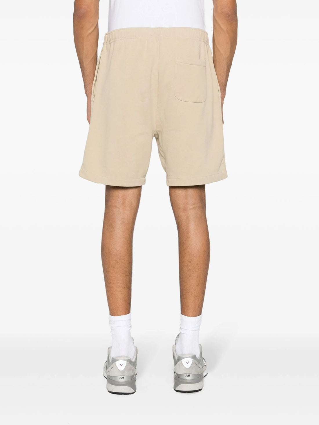 RALPH LAUREN Logo Embroidered Drawstring Shorts Beige