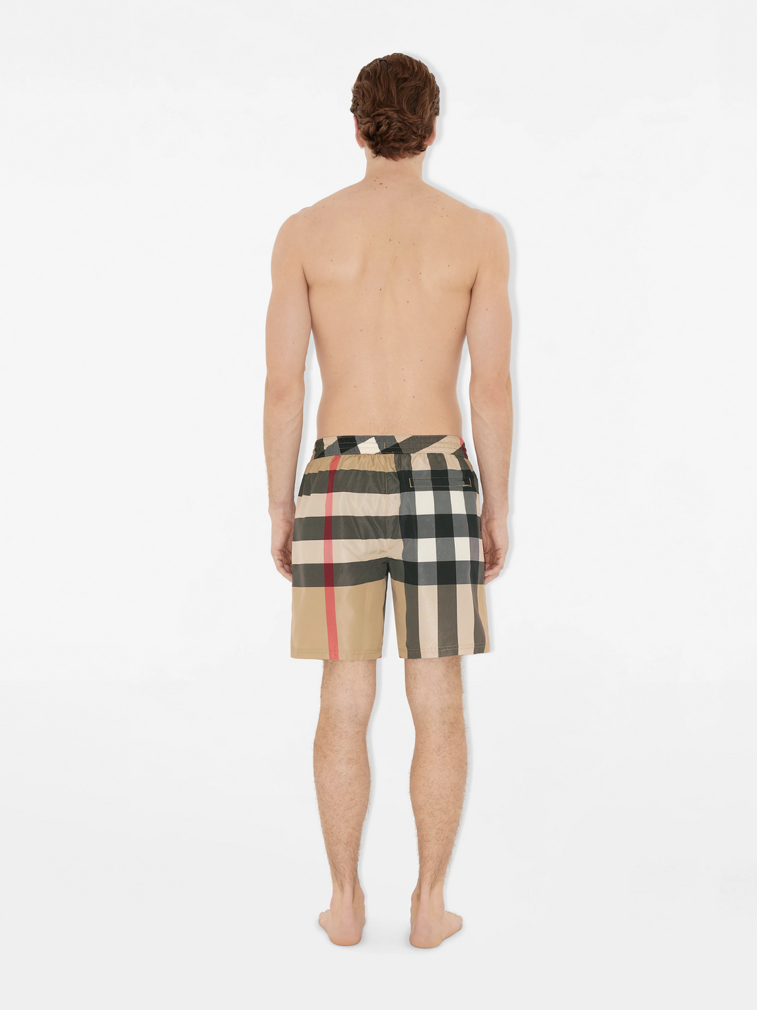 BURBERRY Check Swim Shorts Archive Beige - MAISONDEFASHION.COM