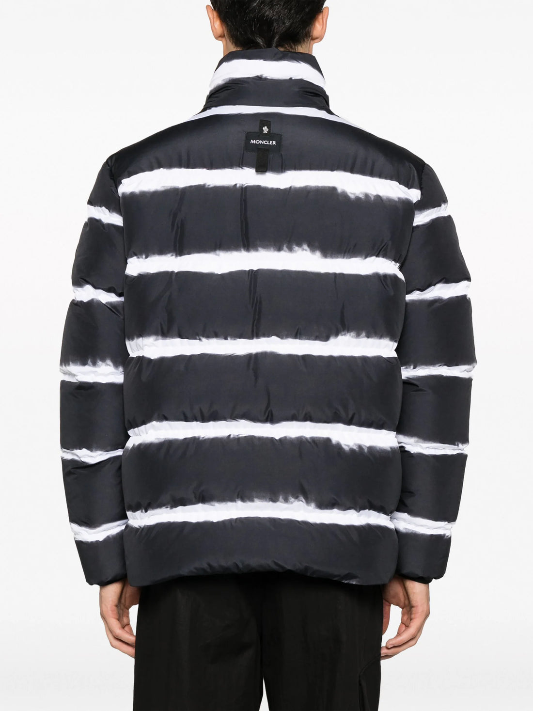 MONCLER Sil Stripe Padded Down Jacket Black – MAISONDEFASHION.COM
