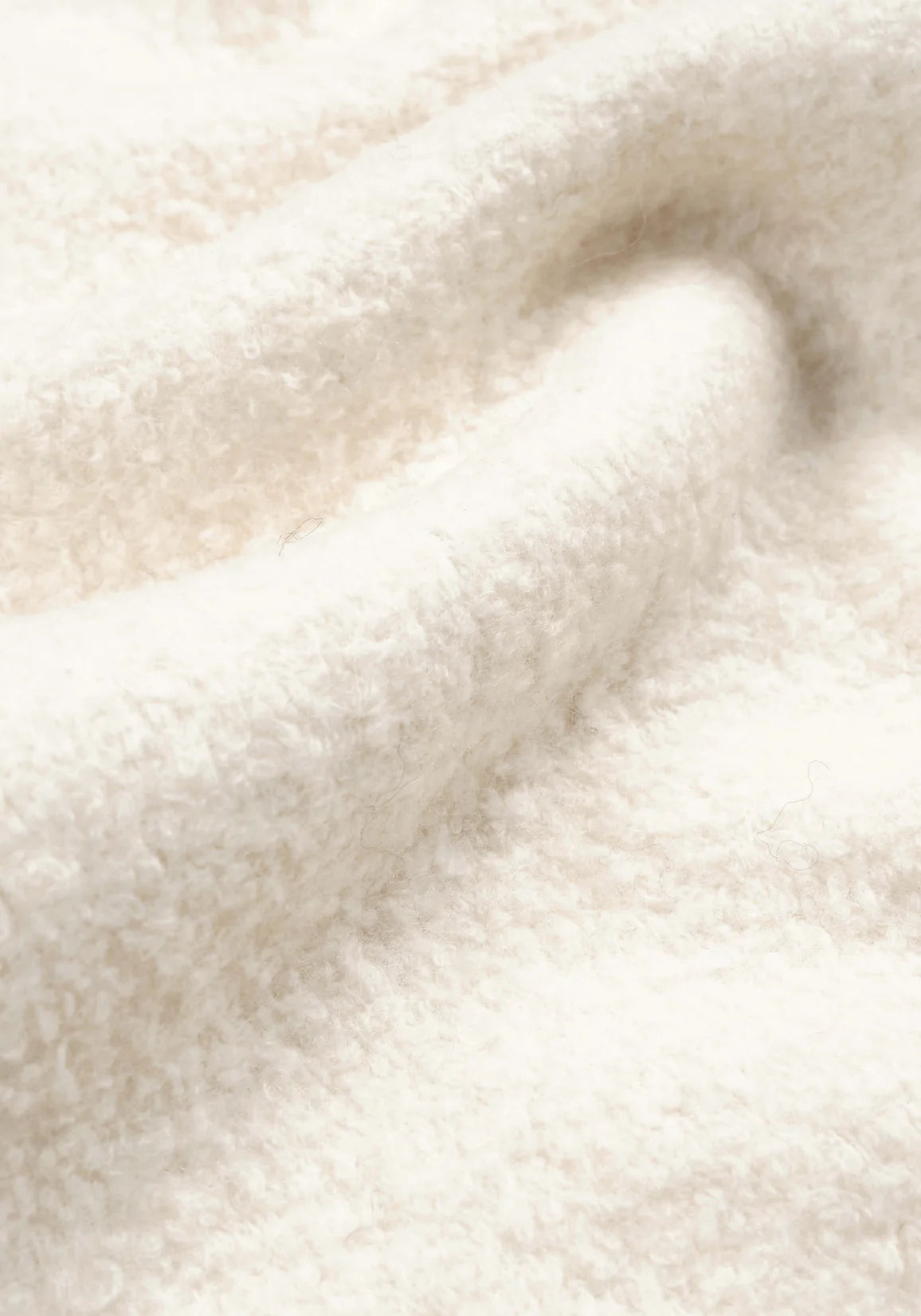 MKI MIYUKI ZOKU Boucle Quarter Zip Sweatshirt Off-White MKI MIYUKI ZOKU Boucle Quarter Zip Sweatshirt Off-White