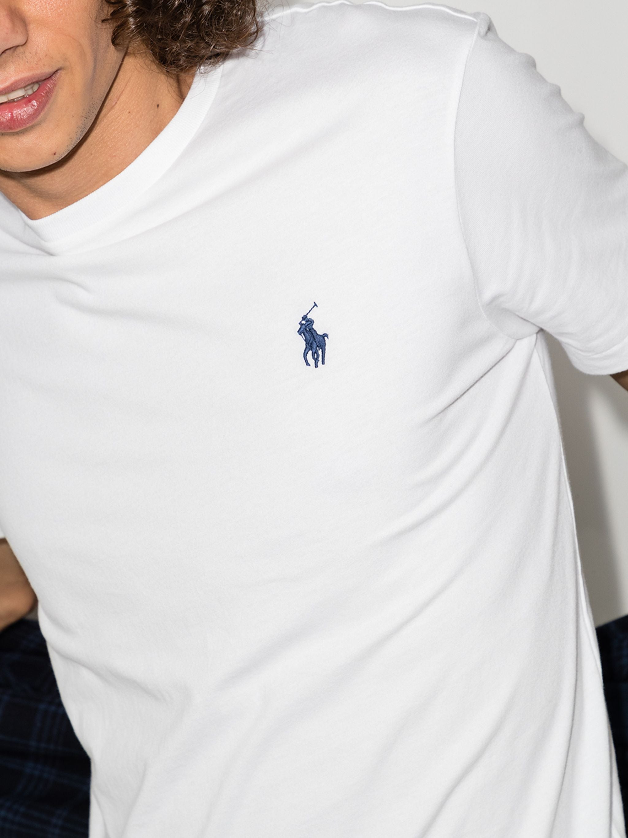 Tシャツ・カットソー RALPH LAUREN Logo Custom Slim Fit Jersey Crewneck T-Shirt Pi Men's Custom Slim Fit Jersey Crewneck T-Shirt | Ralph Lauren