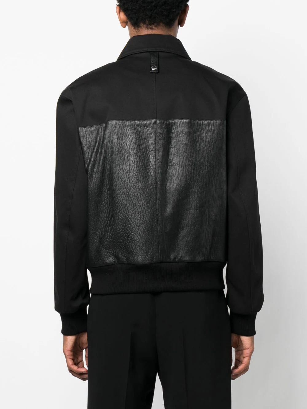 ALEXANDER MCQUEEN MEN Panelled Zipped Bomber Jacket Black - MAISONDEFASHION.COM