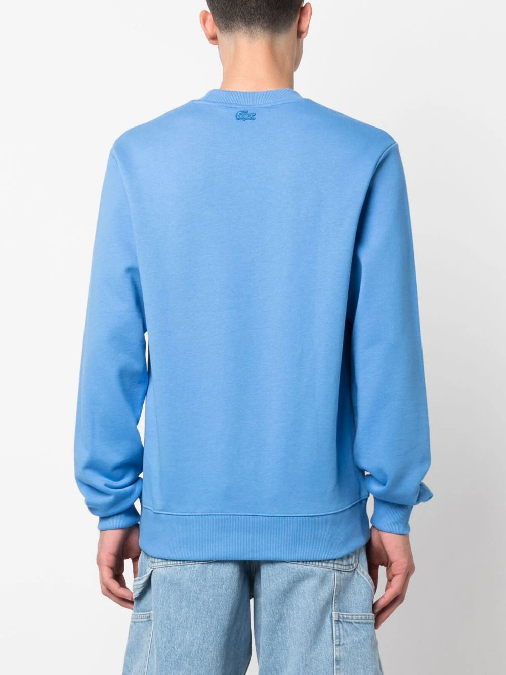 LACOSTE Logo Sweatshirt Ethereal - MAISONDEFASHION.COM