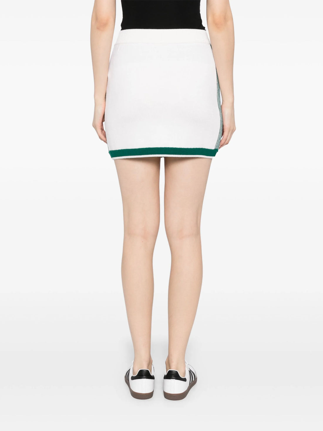 CASABLANCA WOMEN Logo Embroidered Tennis Skirt White/Green