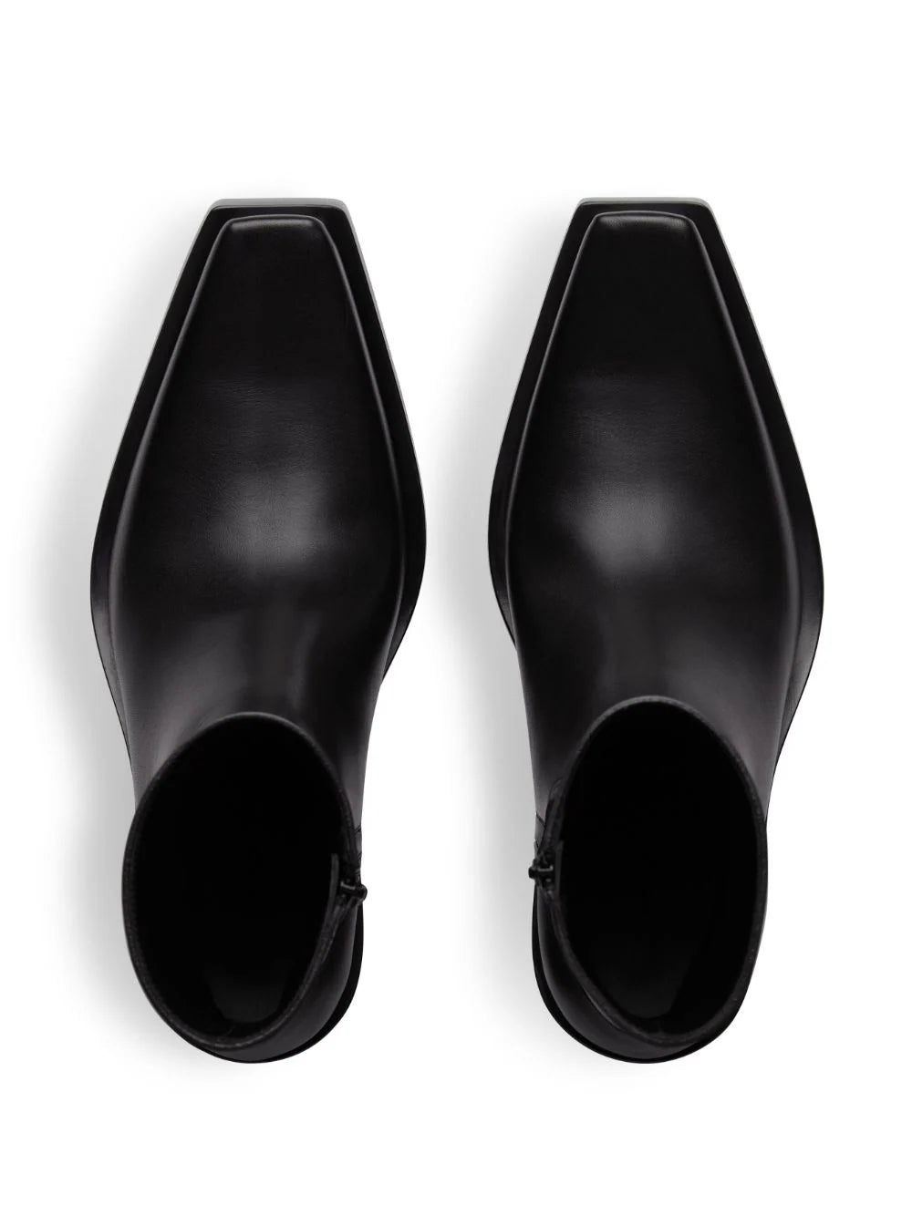 BALENCIAGA MEN Santiago Leather Boots Black - MAISONDEFASHION.COM