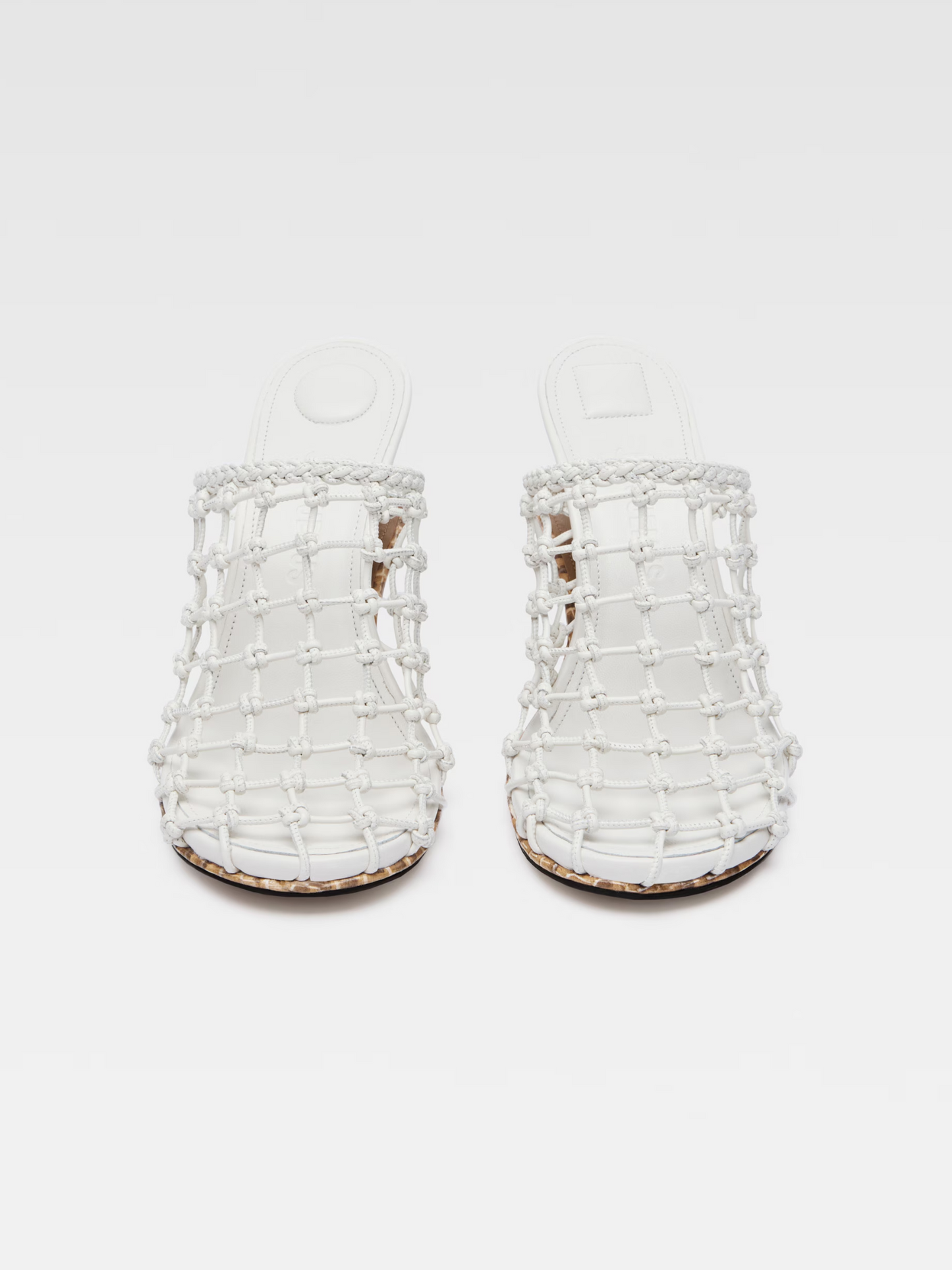 サンダル・ミュール JACQUEMUS WOMEN Les Doubles Tresses Wedge Mules Off-White JACQUEMUS WOMEN Les Doubles Tresses Wedge Mules Off-White