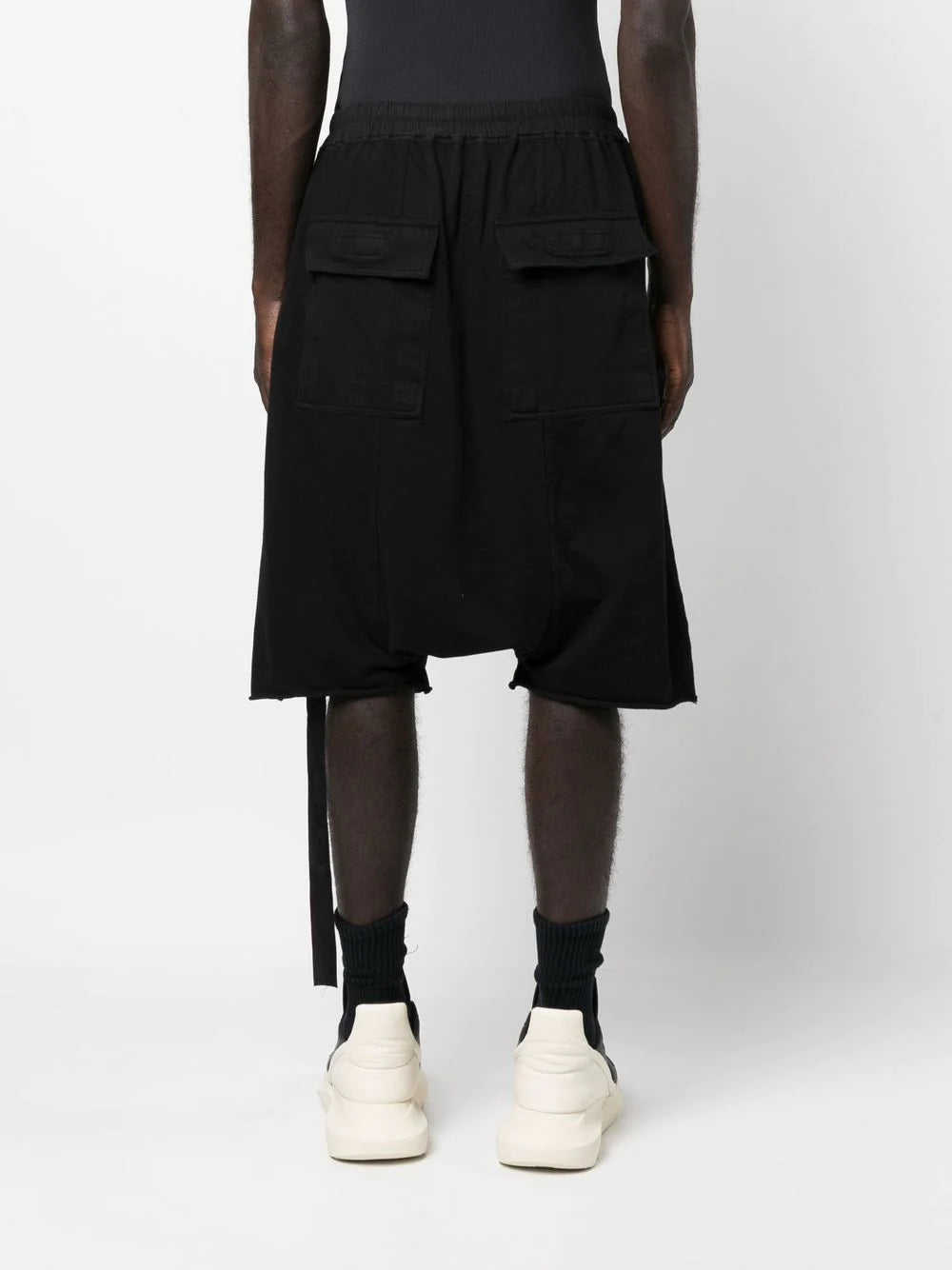 RICK OWENS DRKSHDW Eyelet Knit Shorts Black - MAISONDEFASHION.COM