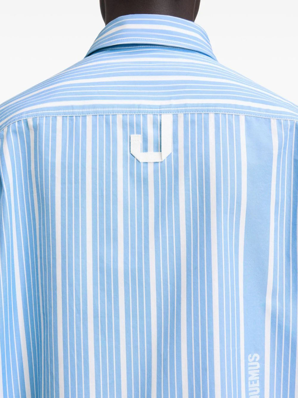 JACQUEMUS La Chemise Simon Big Logo Shirt Blue/White