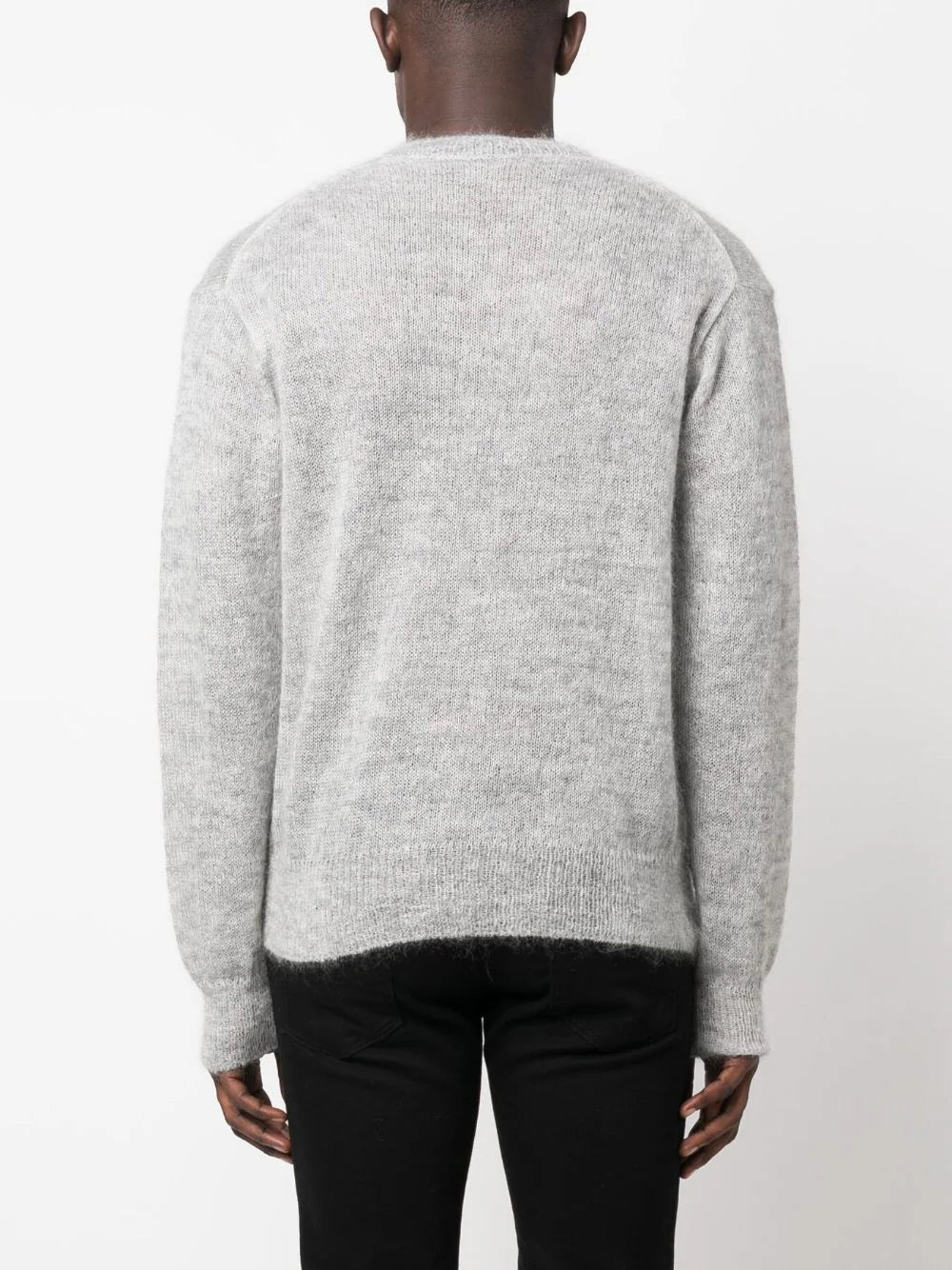 TOM FORD Knit Sweater Melange Grey - MAISONDEFASHION.COM