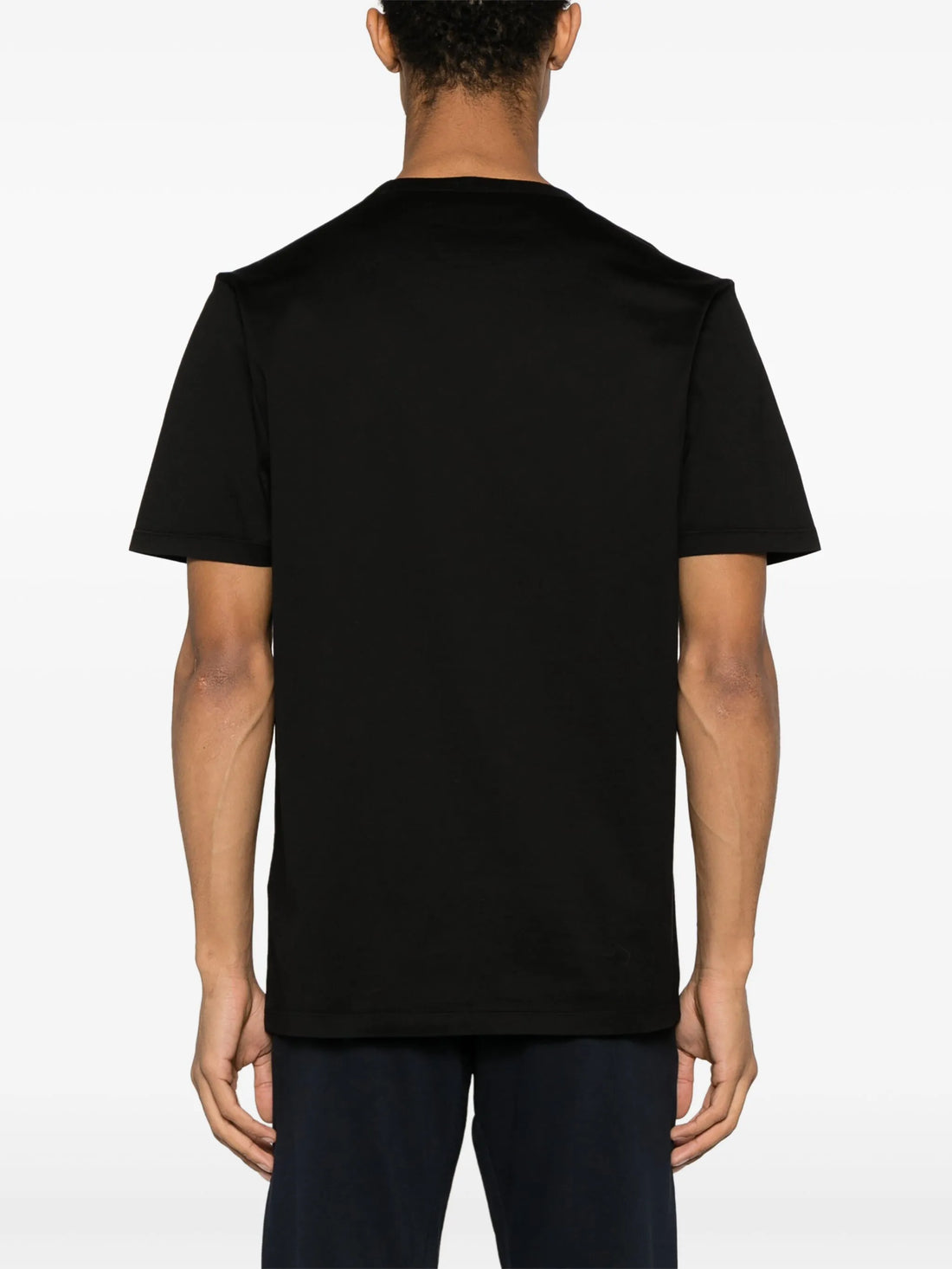 C.P. COMPANY Logo Print Cotton T-Shirt Black