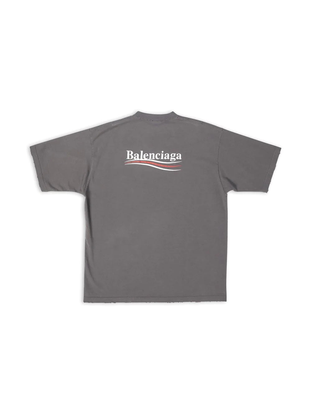 BALENCIAGA UNISEX Political Logo T-Shirt Grey – MAISONDEFASHION.COM