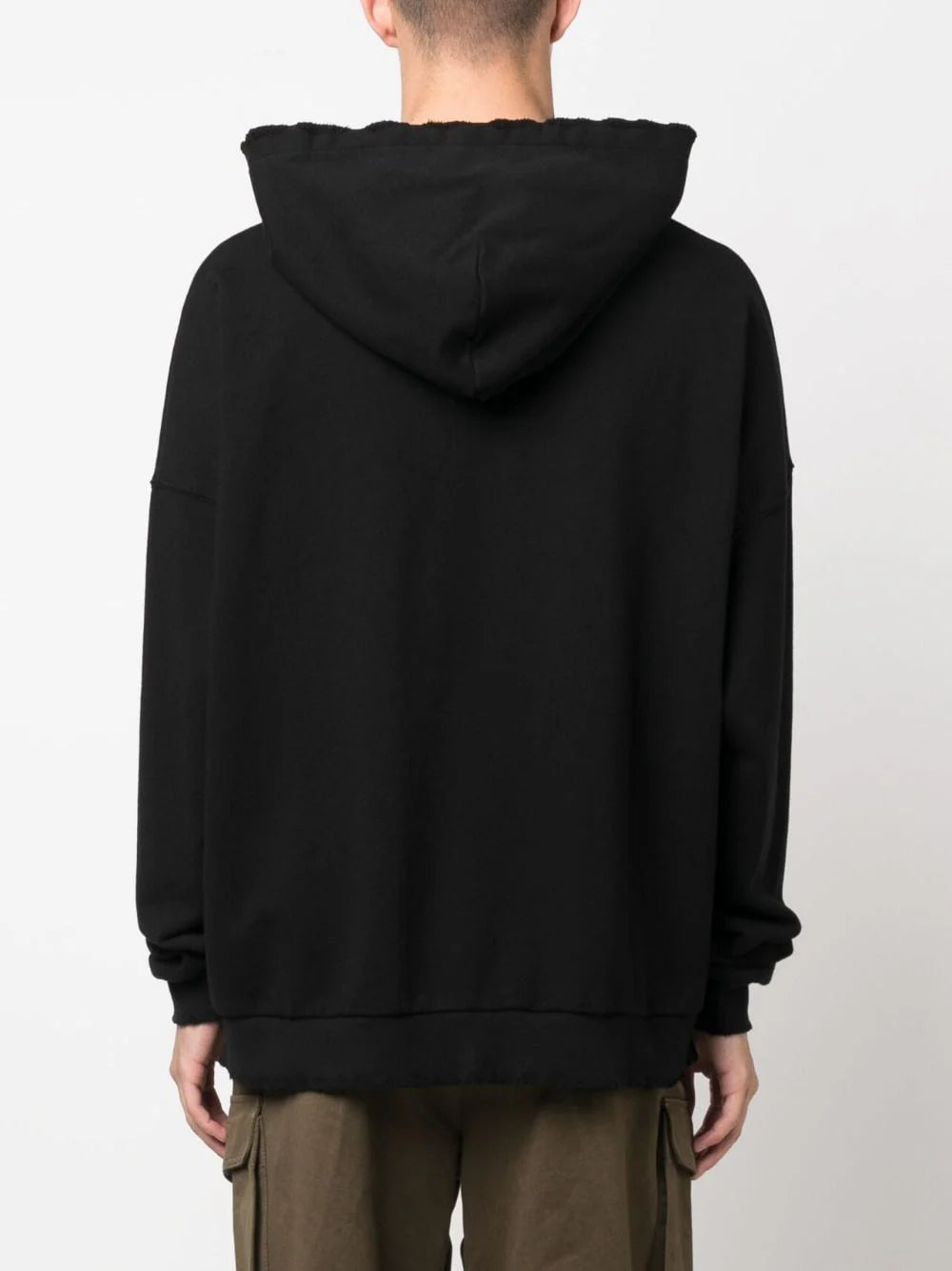 PALM ANGELS MEN Pa Monogram Statement Hoodie Black - MAISONDEFASHION.COM