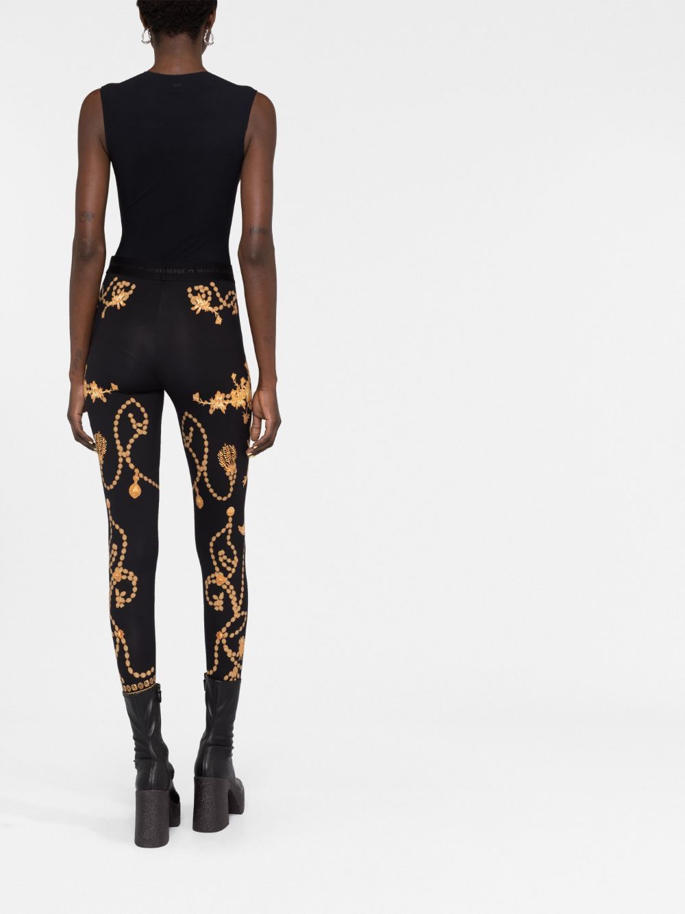 Printed Leggings Fuseaux Leggings Browns Marine Serre Black